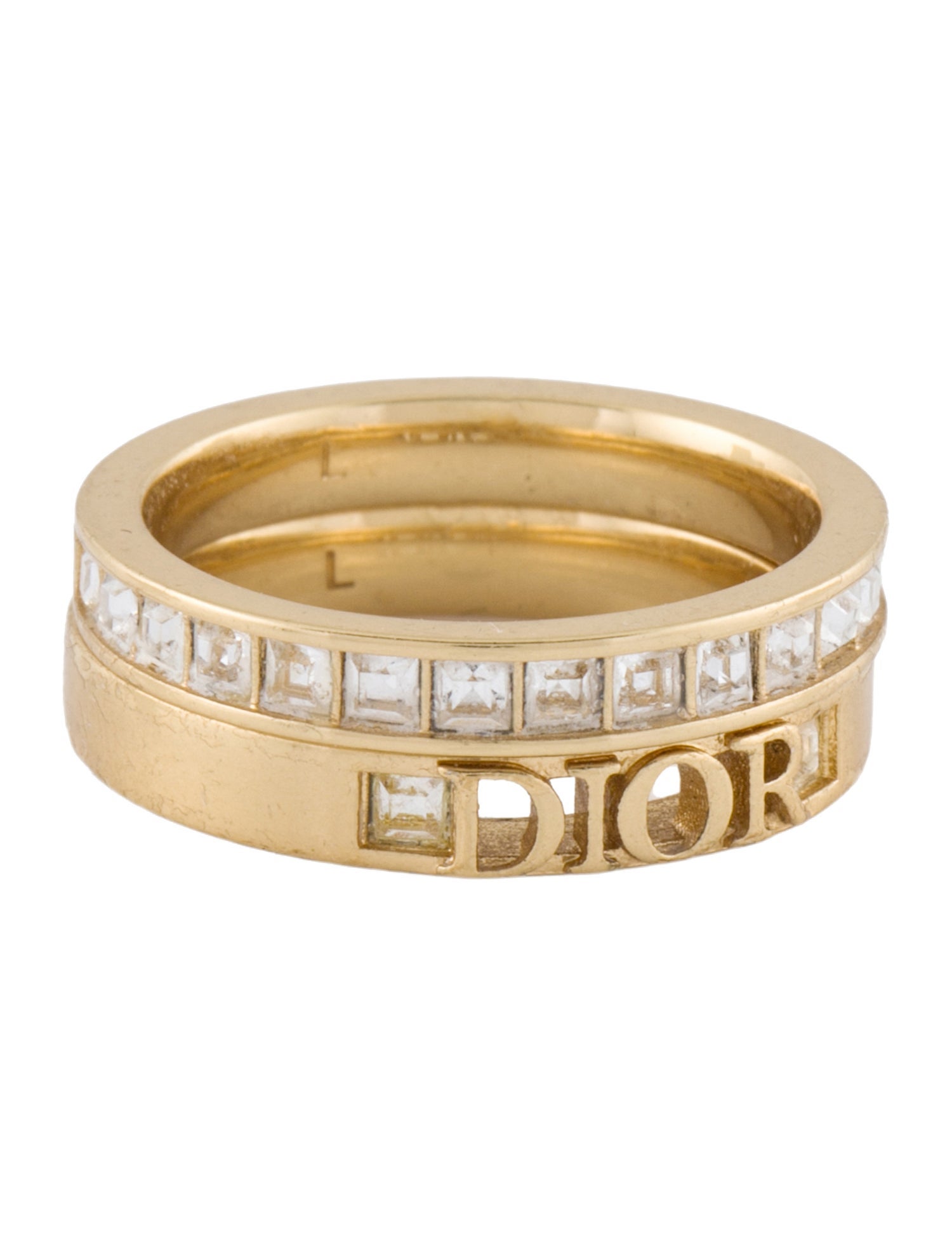 Christian Dior Crystal Dio(r)evolution Band Ring Set