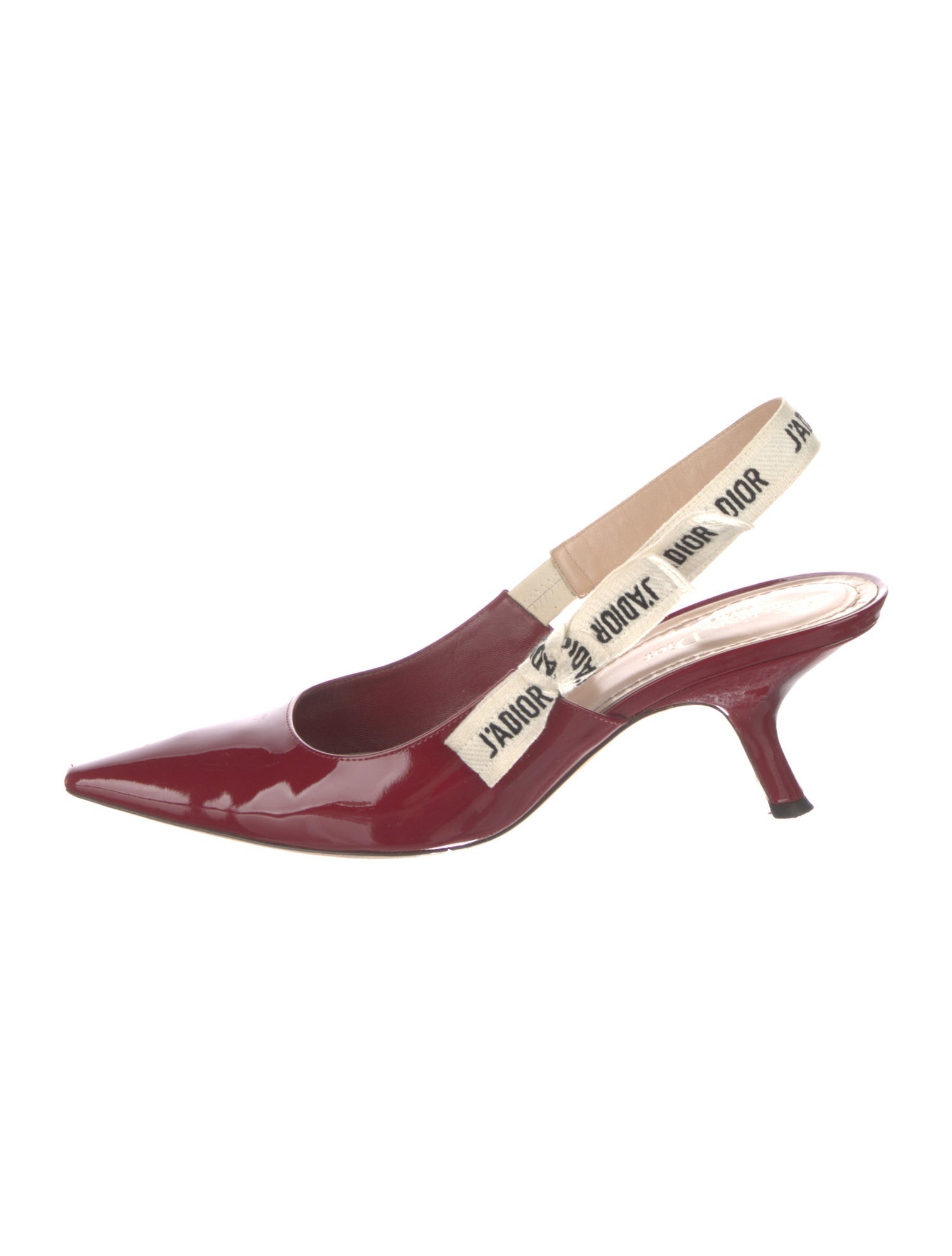 Christian Dior J'Adior Patent Leather Slingback Pumps
