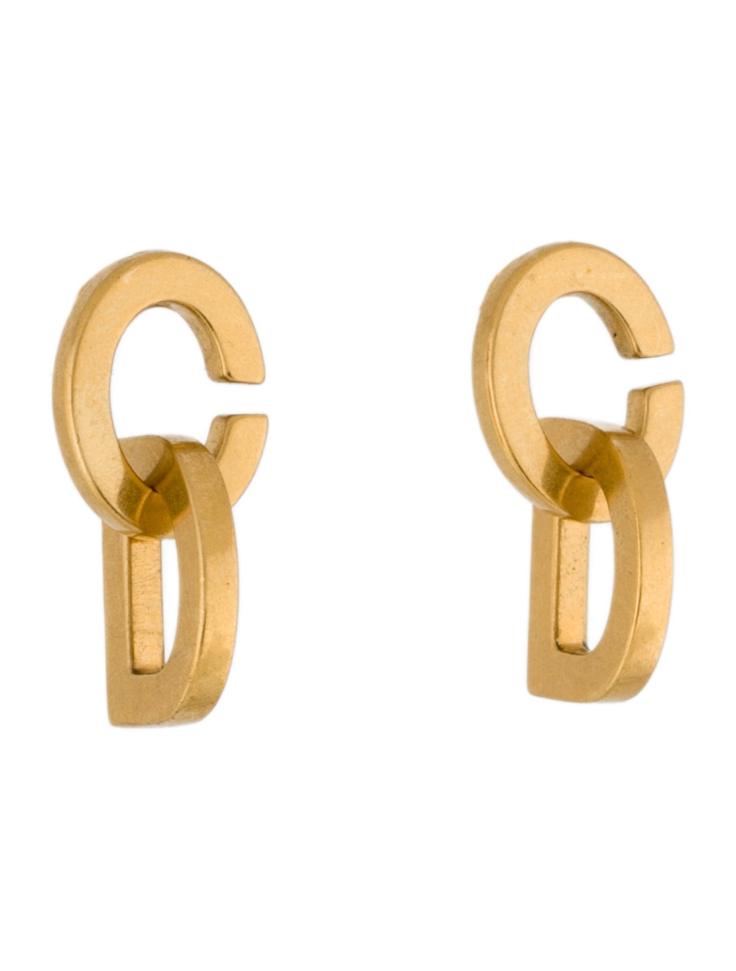 Christian Dior CD Lock Drop Earrings