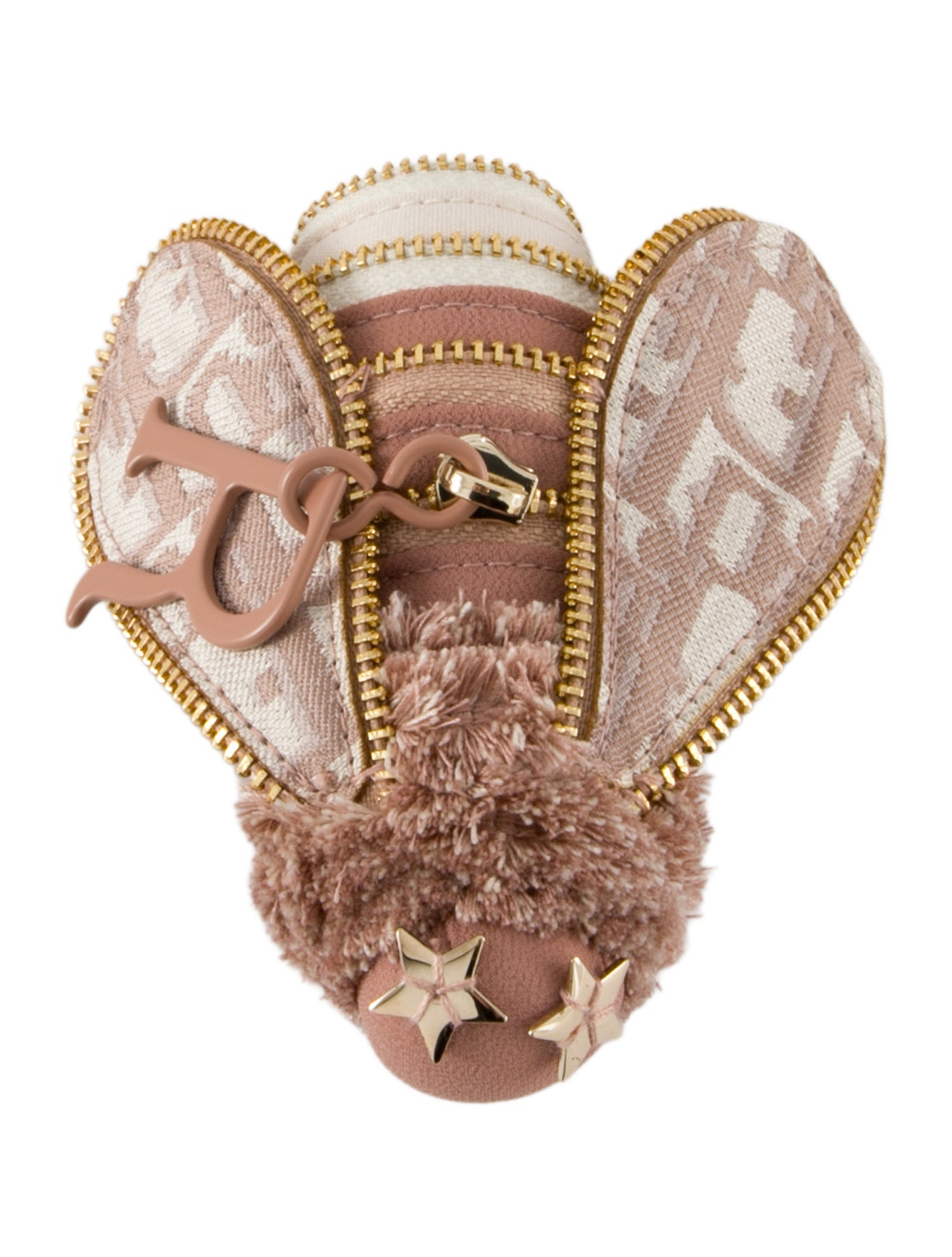 Christian Dior Canvas Bee Keychain with box