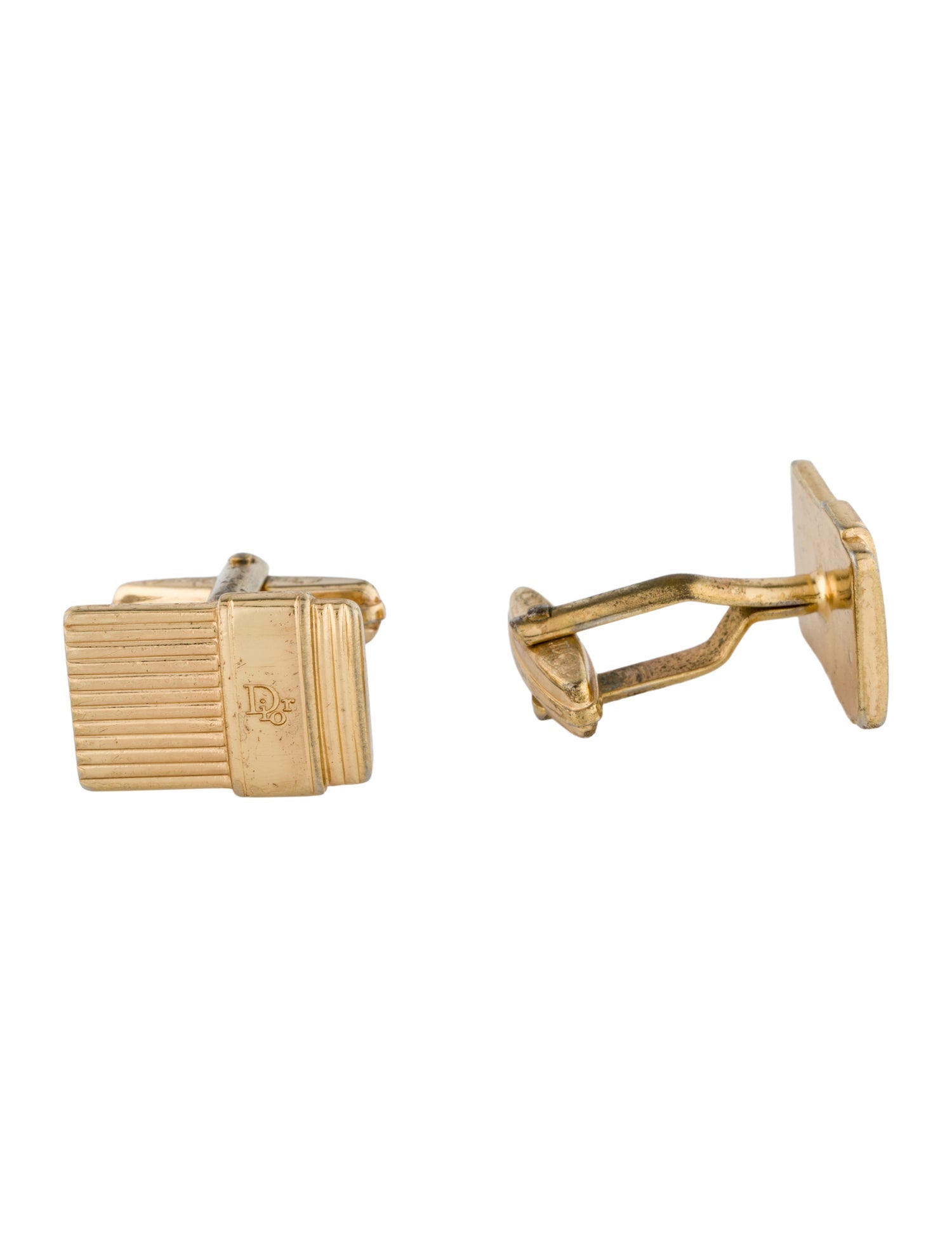 Christian Dior Vintage Logo Cufflinks
