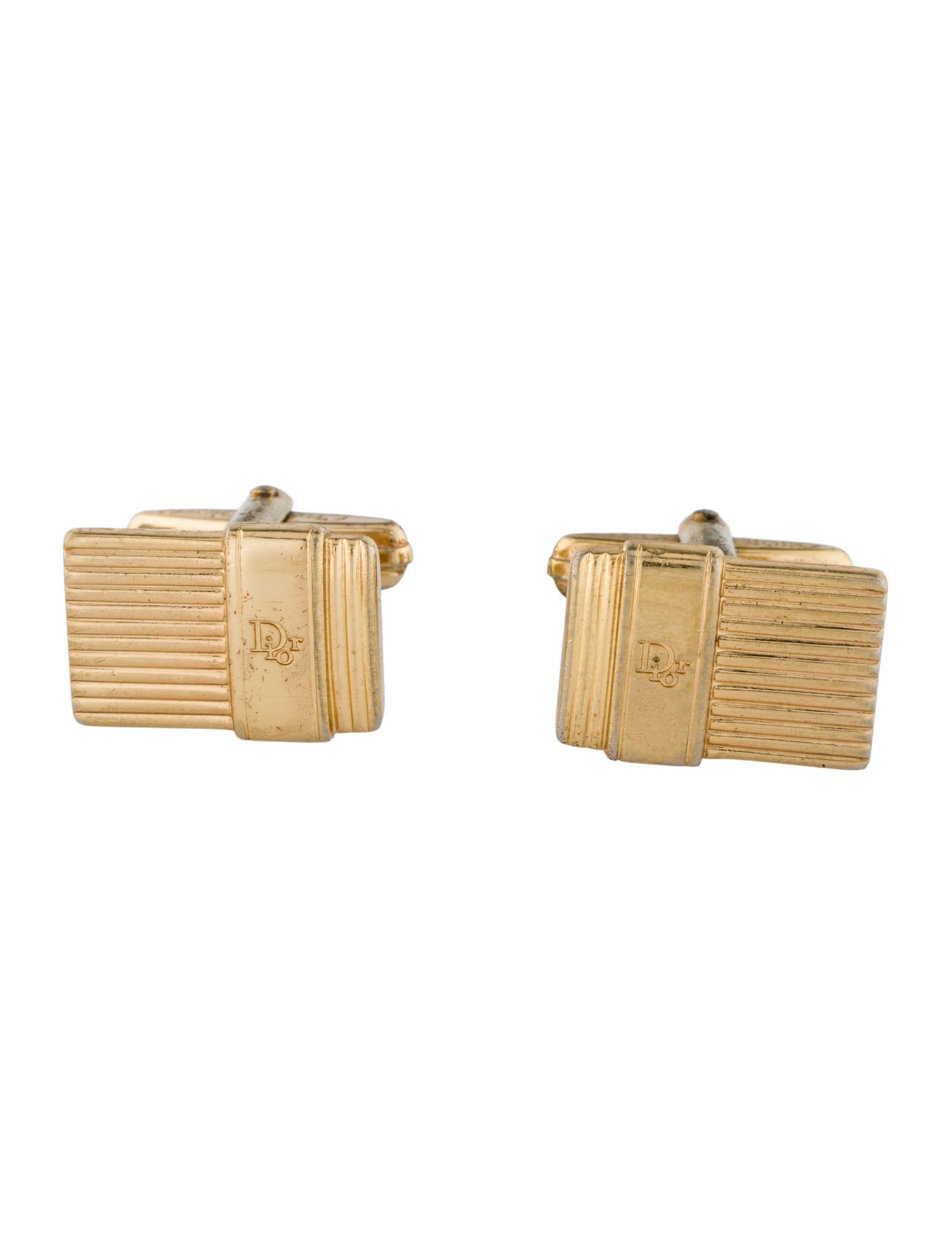 Christian Dior Vintage Logo Cufflinks