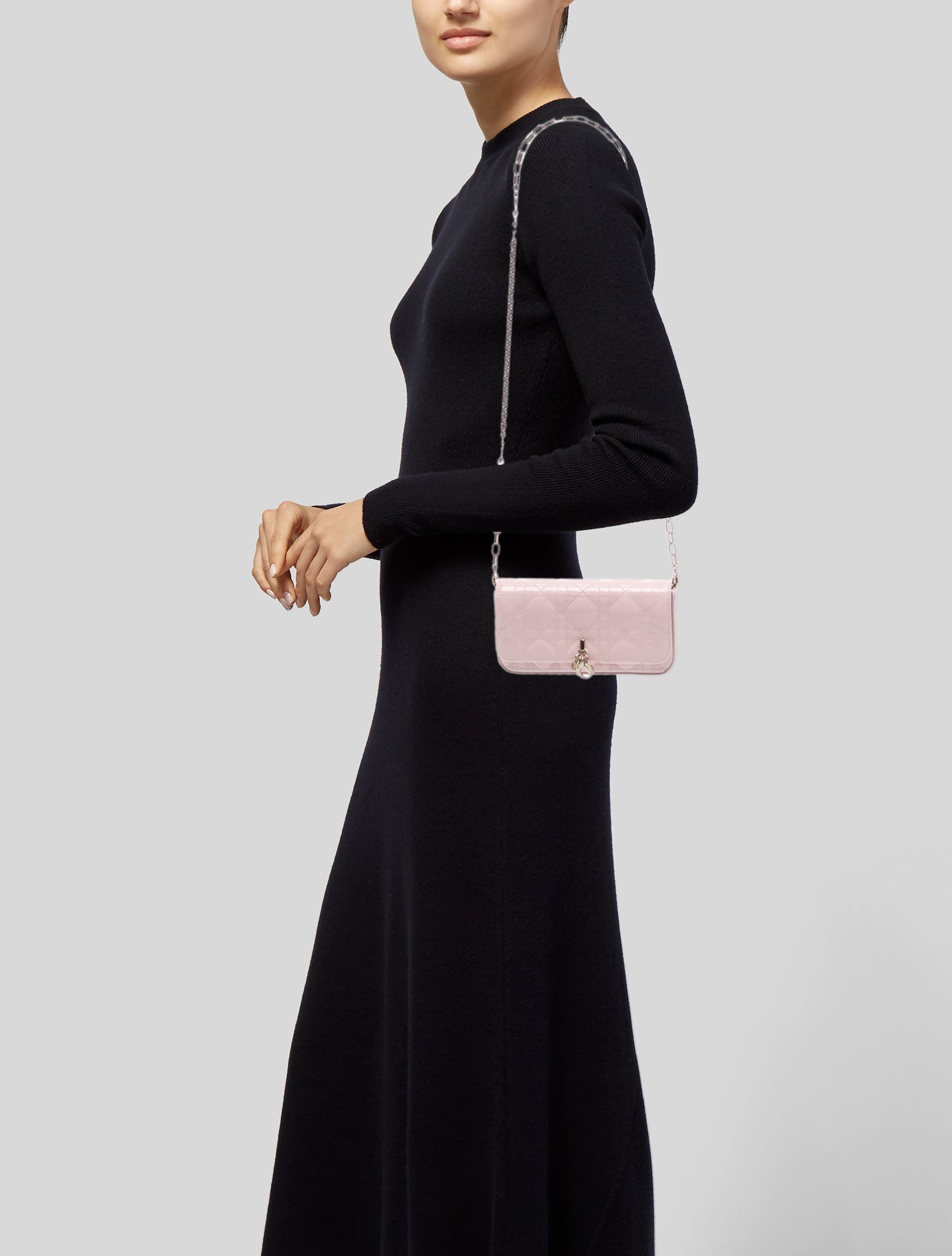 Christian Dior Cannage y Dior Talk Phone Pouch - Pink Mini Bags