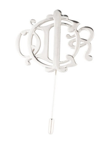 Pre-owned Dior Vintage Monogram Stick Pin Brooch In Multi