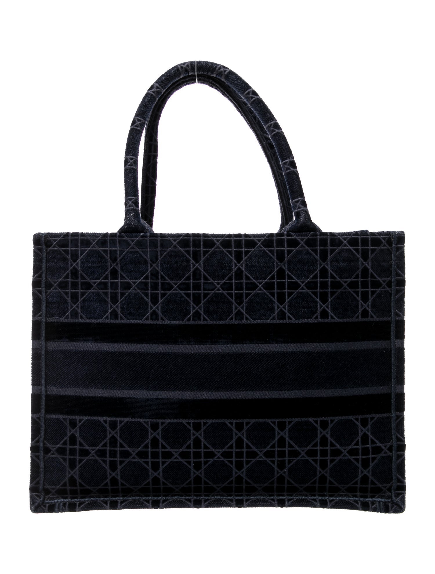 Christian Dior Cannage Book Large - Black Totes, Handbags