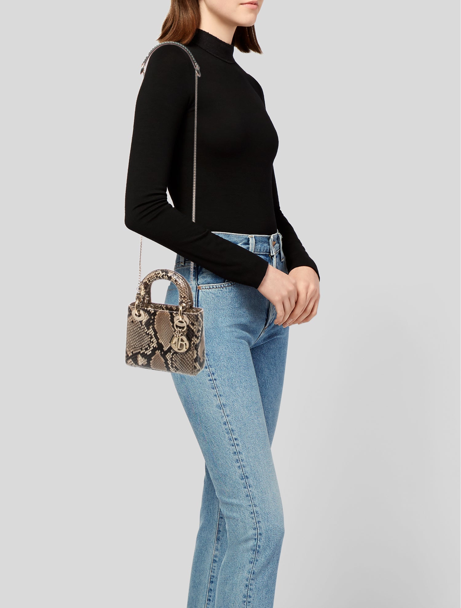 Christian Dior Python Lady Dior Mini
