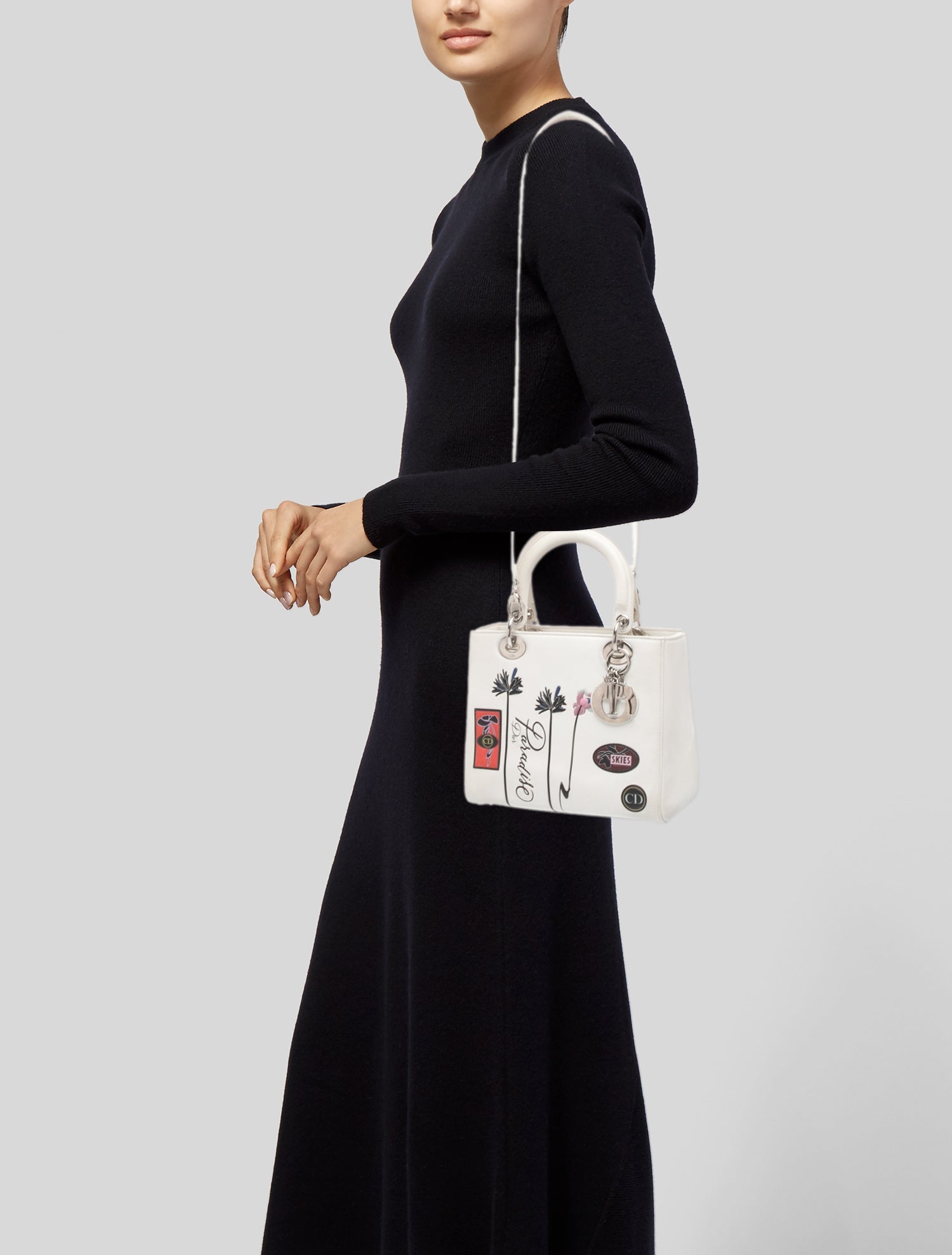 Christian Dior Leather Lady Dior Medium