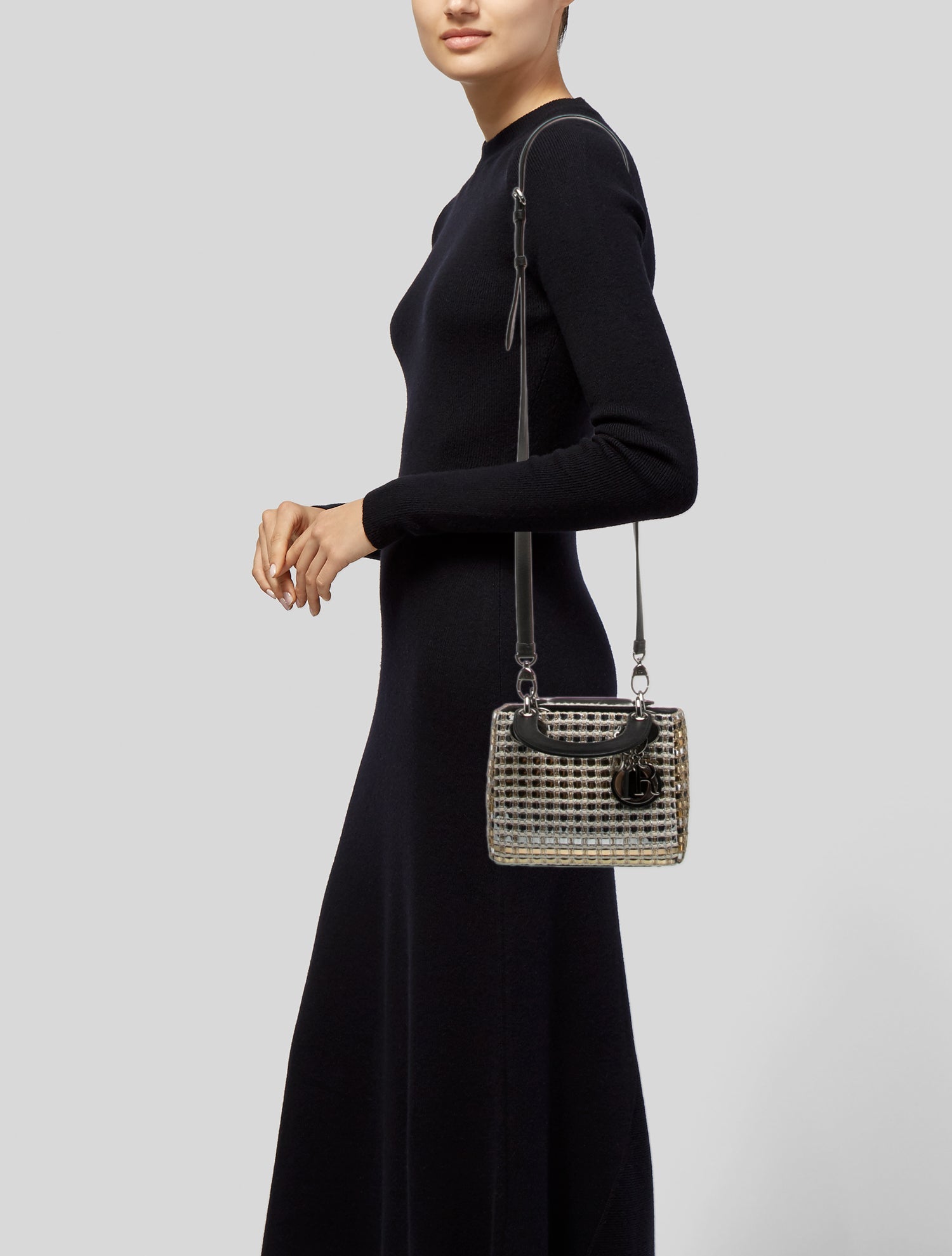 Christian Dior Tweed Lady Dior Mini