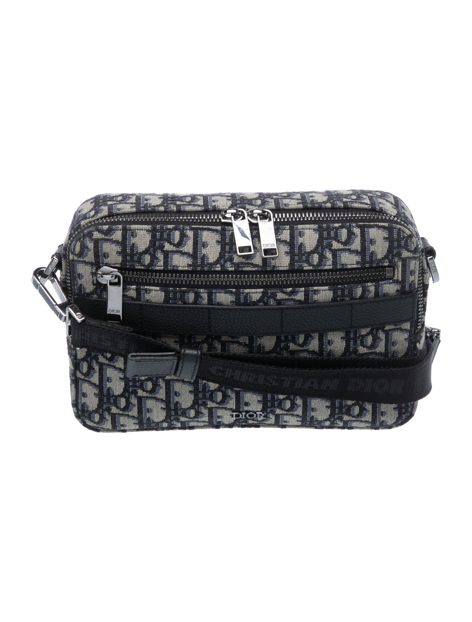 DIOR MEN Oblique Jacquard Safari Messenger Bag Oblique