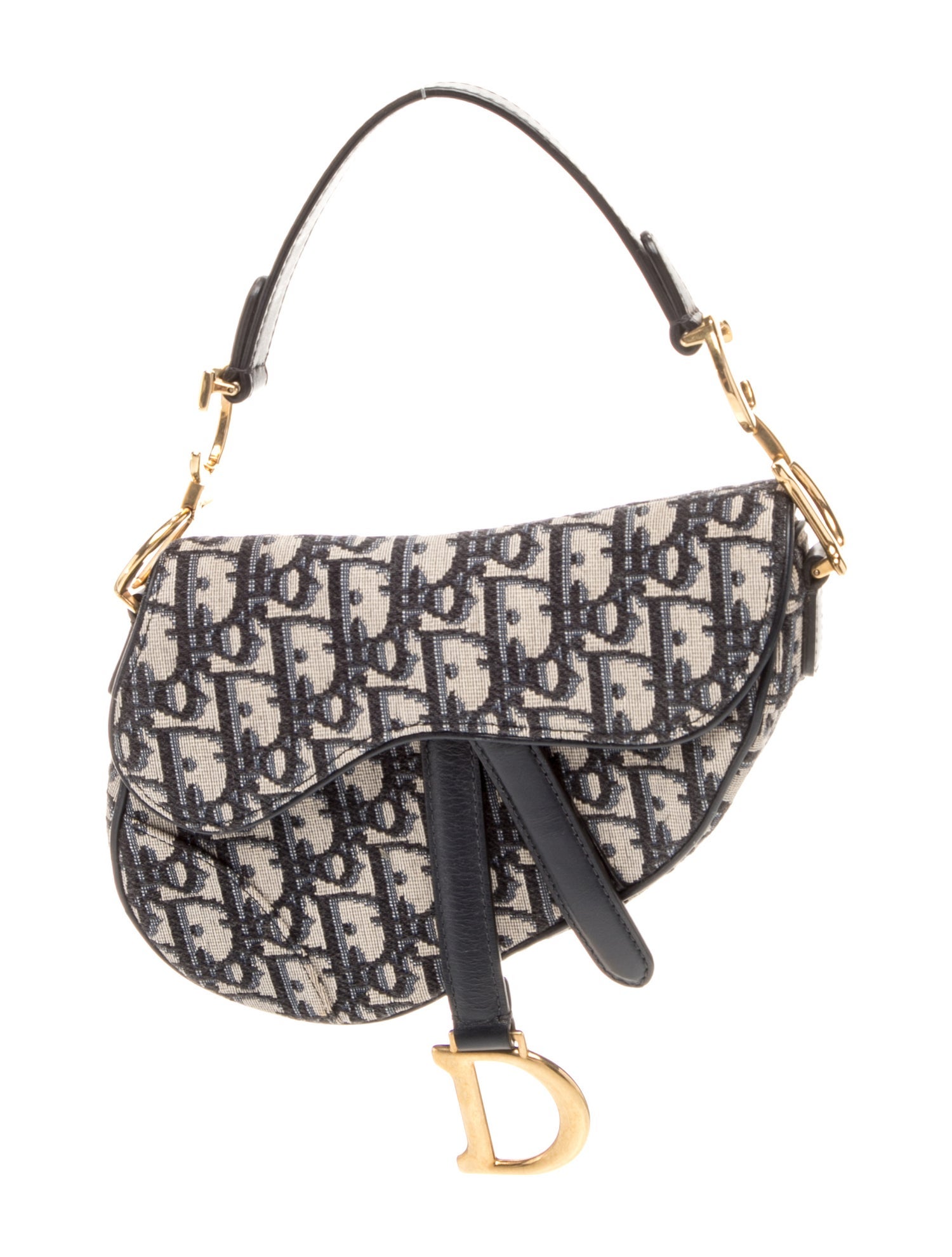Christian Dior Oblique Jacquard Oblique Saddle Mini