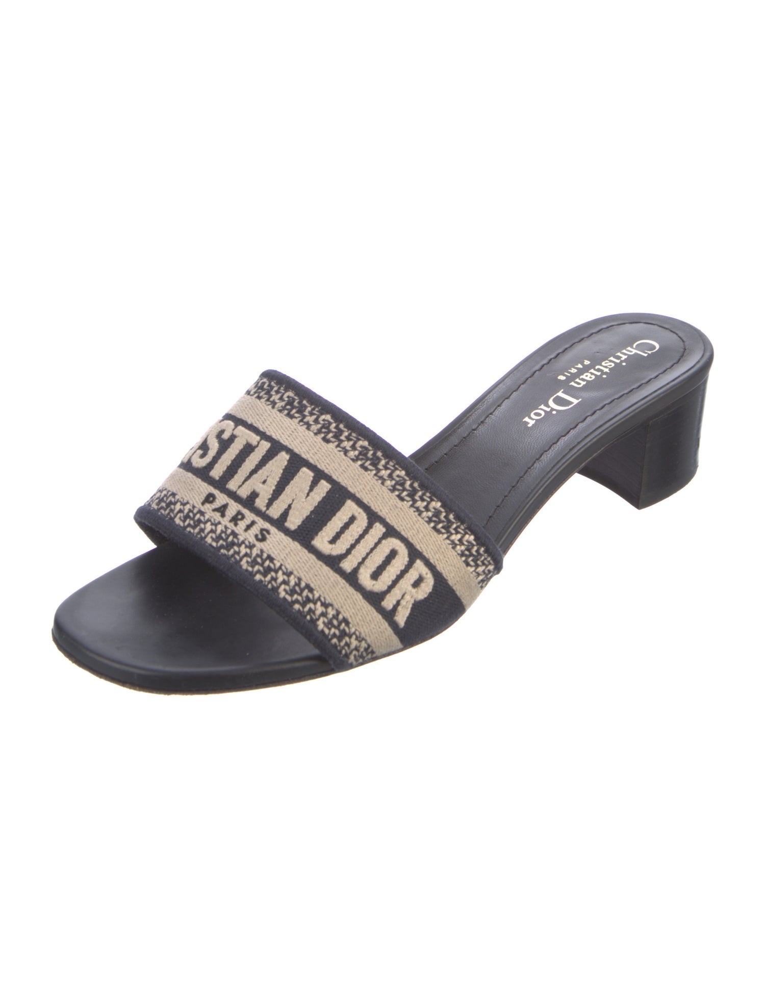 Christian Dior Graphic Print Slides