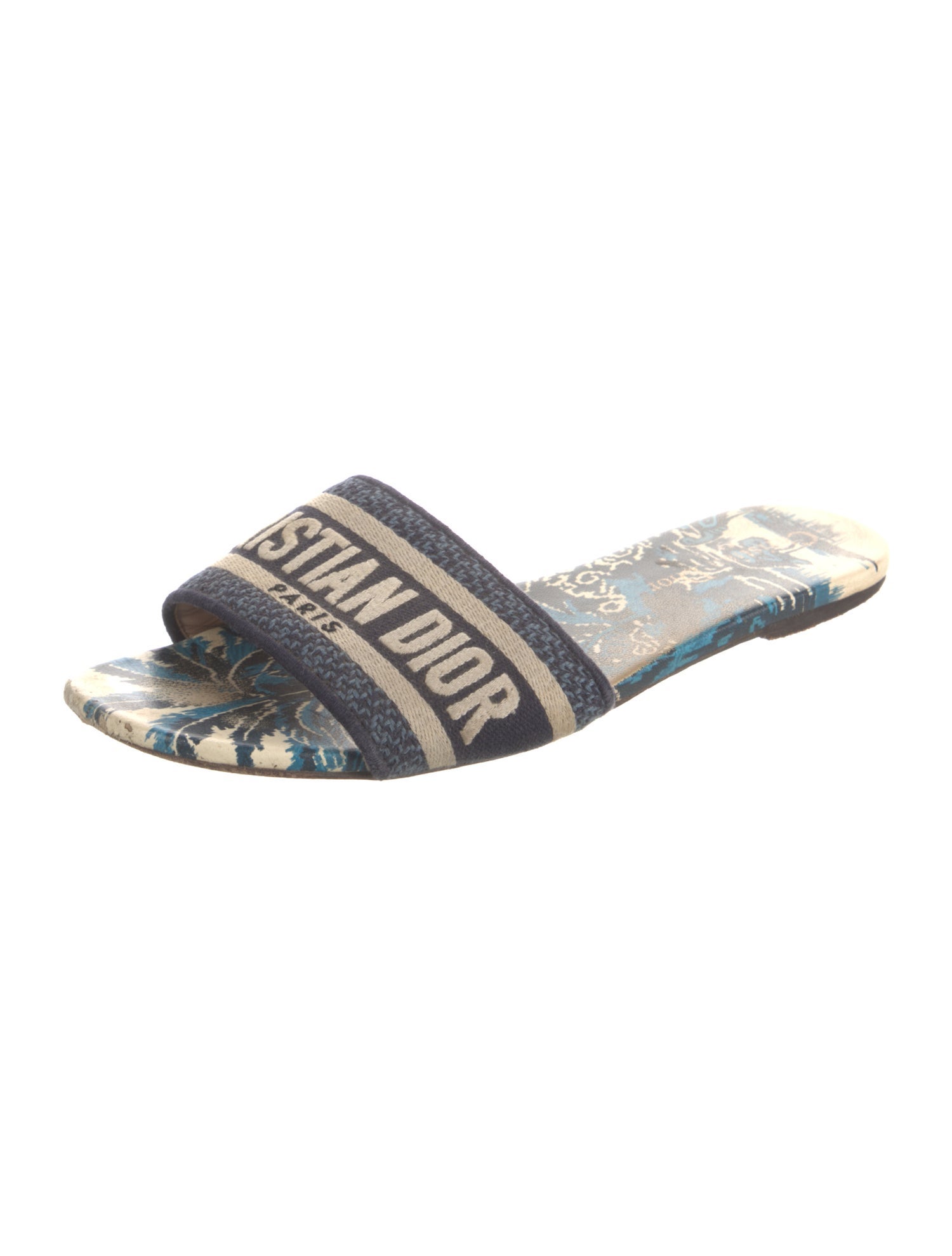 Christian Dior Dway Printed Slides
