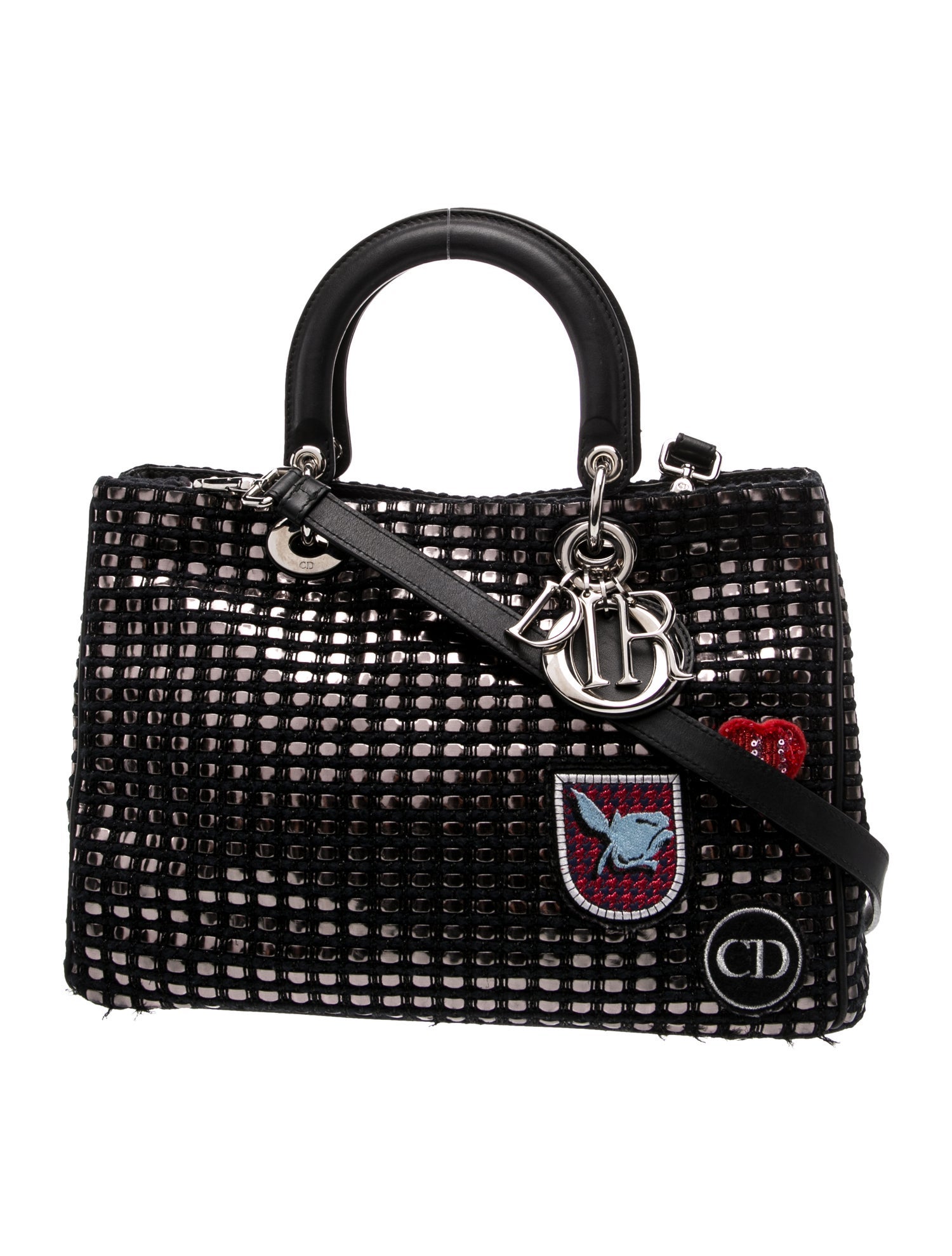 Christian Dior Tweed Lady Dior Large
