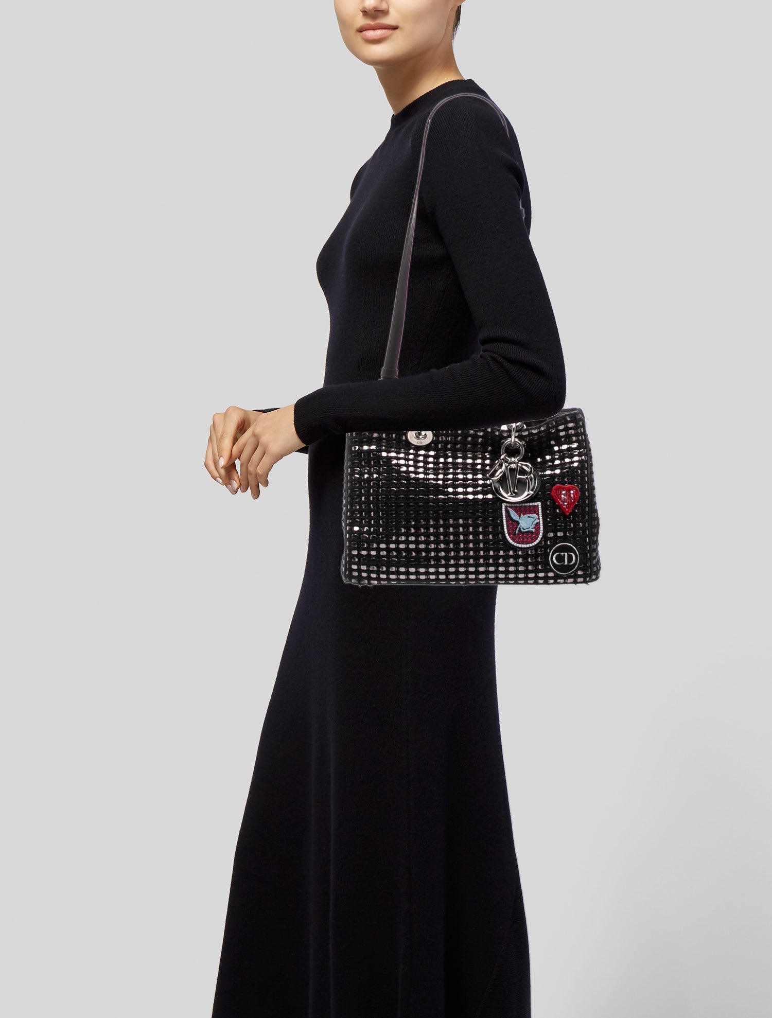 Christian Dior Tweed Lady Dior Large