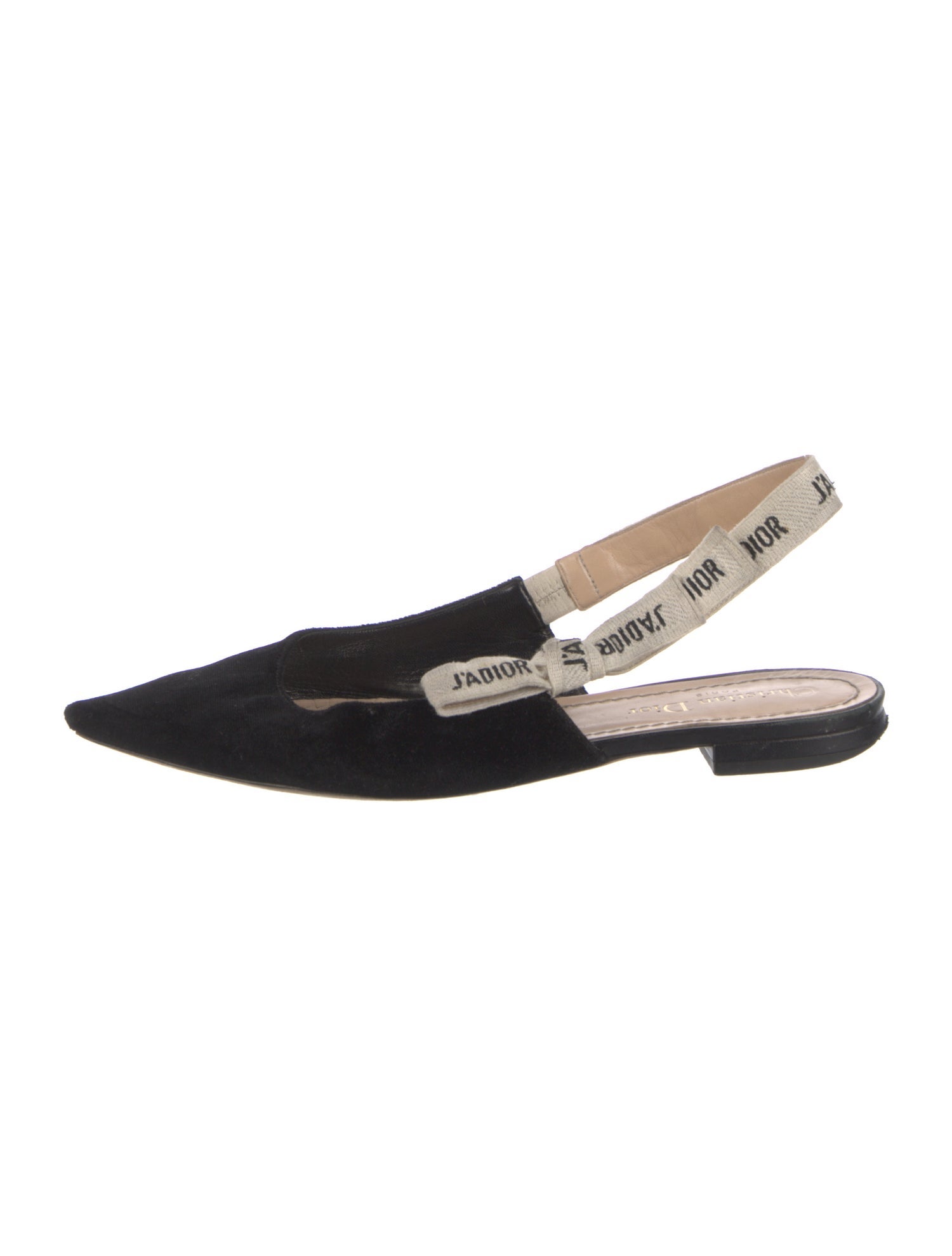Christian Dior J'Adior Suede Slingback Flats