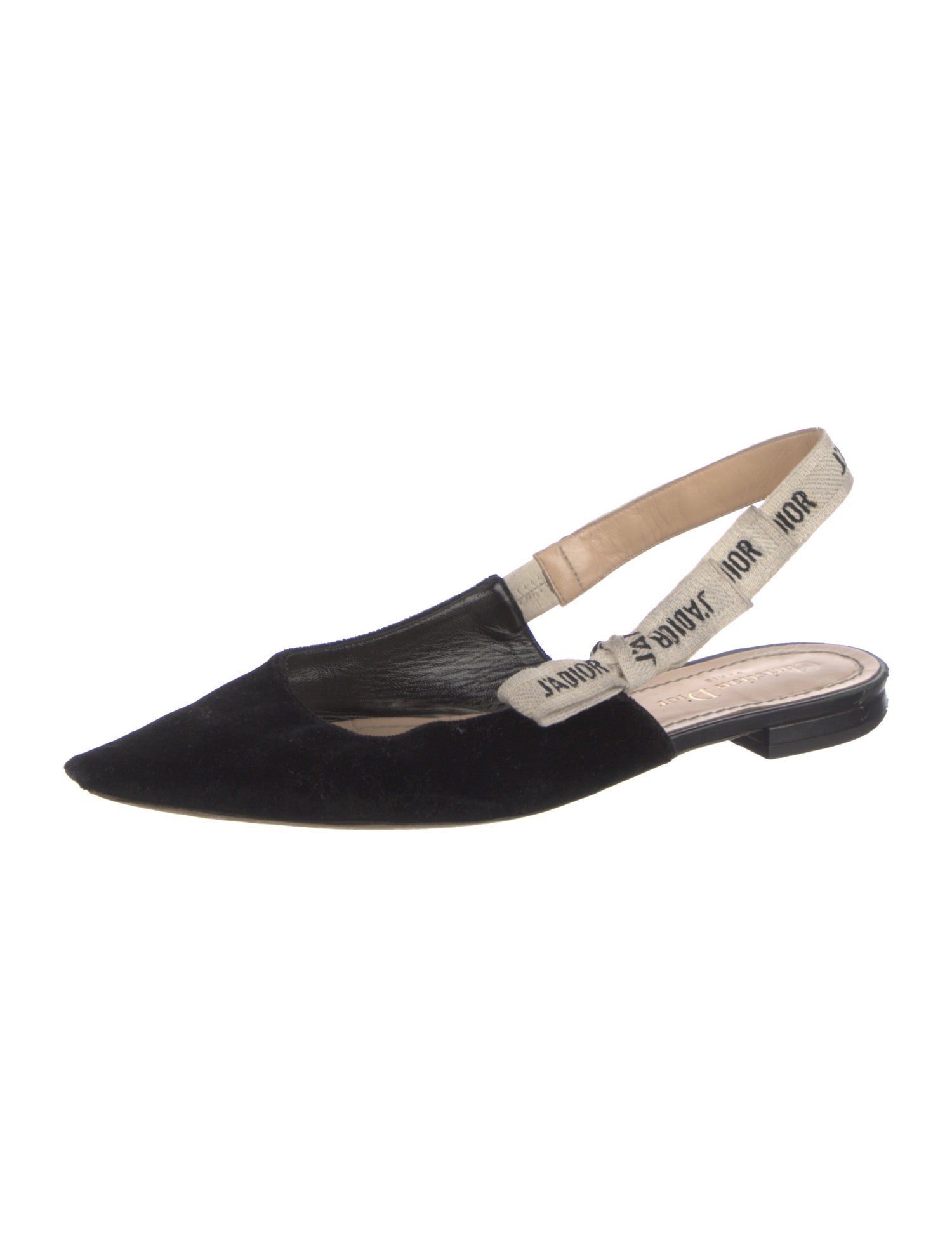Christian Dior J'Adior Suede Slingback Flats