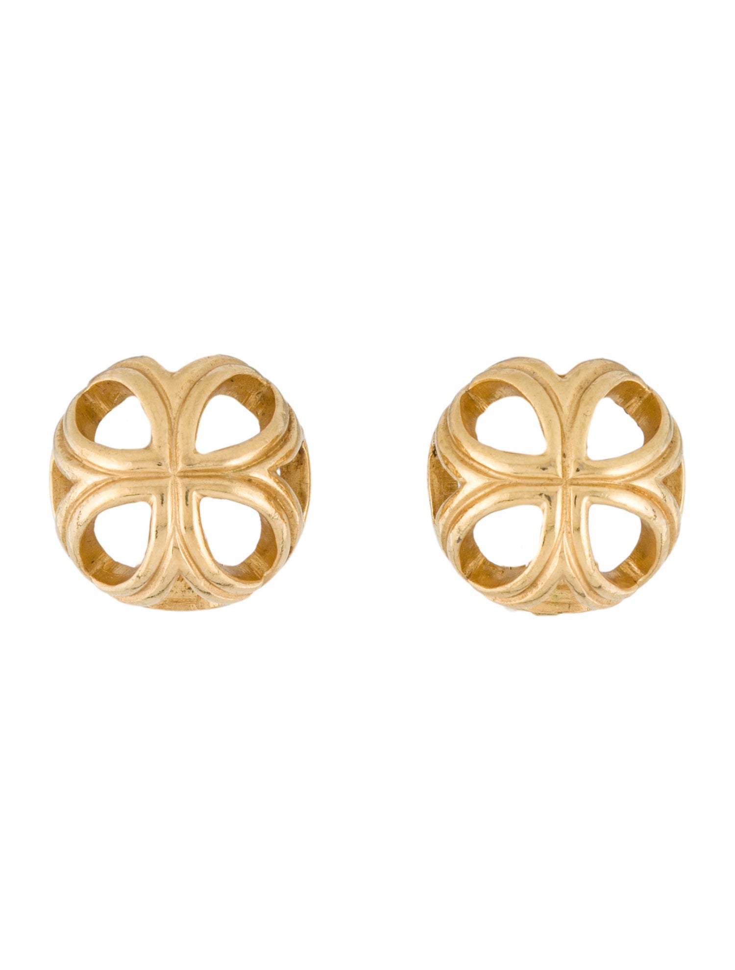 Christian Dior Vintage Textured Clip-On Earrings