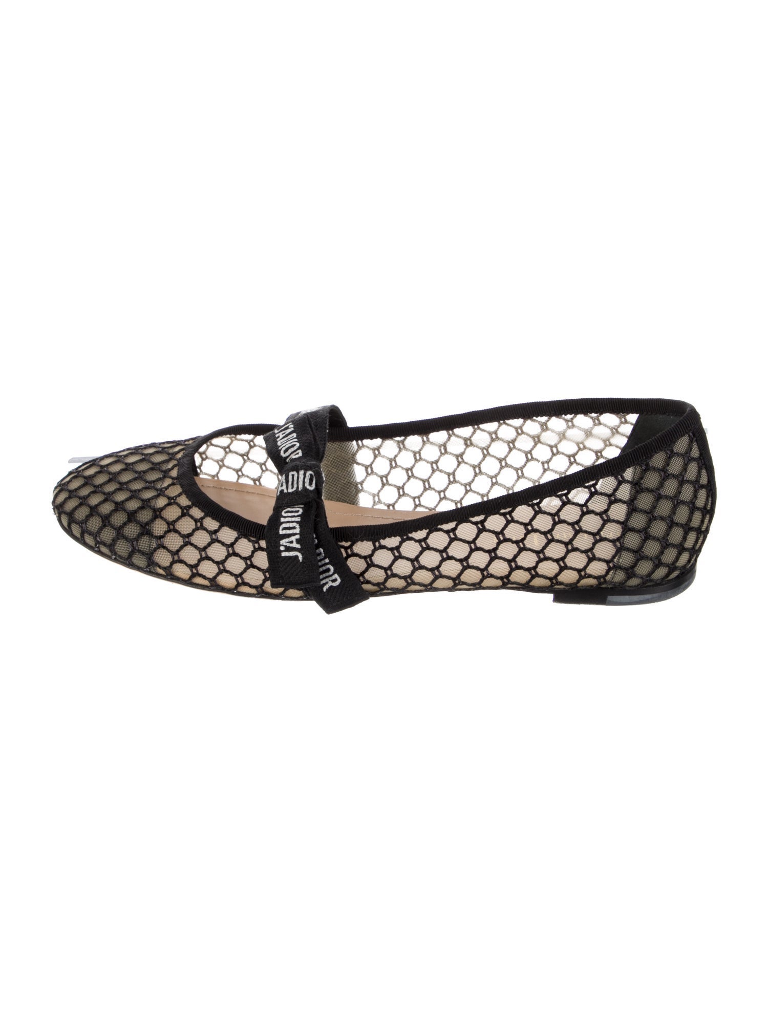 Christian Dior Mesh Mesh Accents Ballet Flats w/ Tags