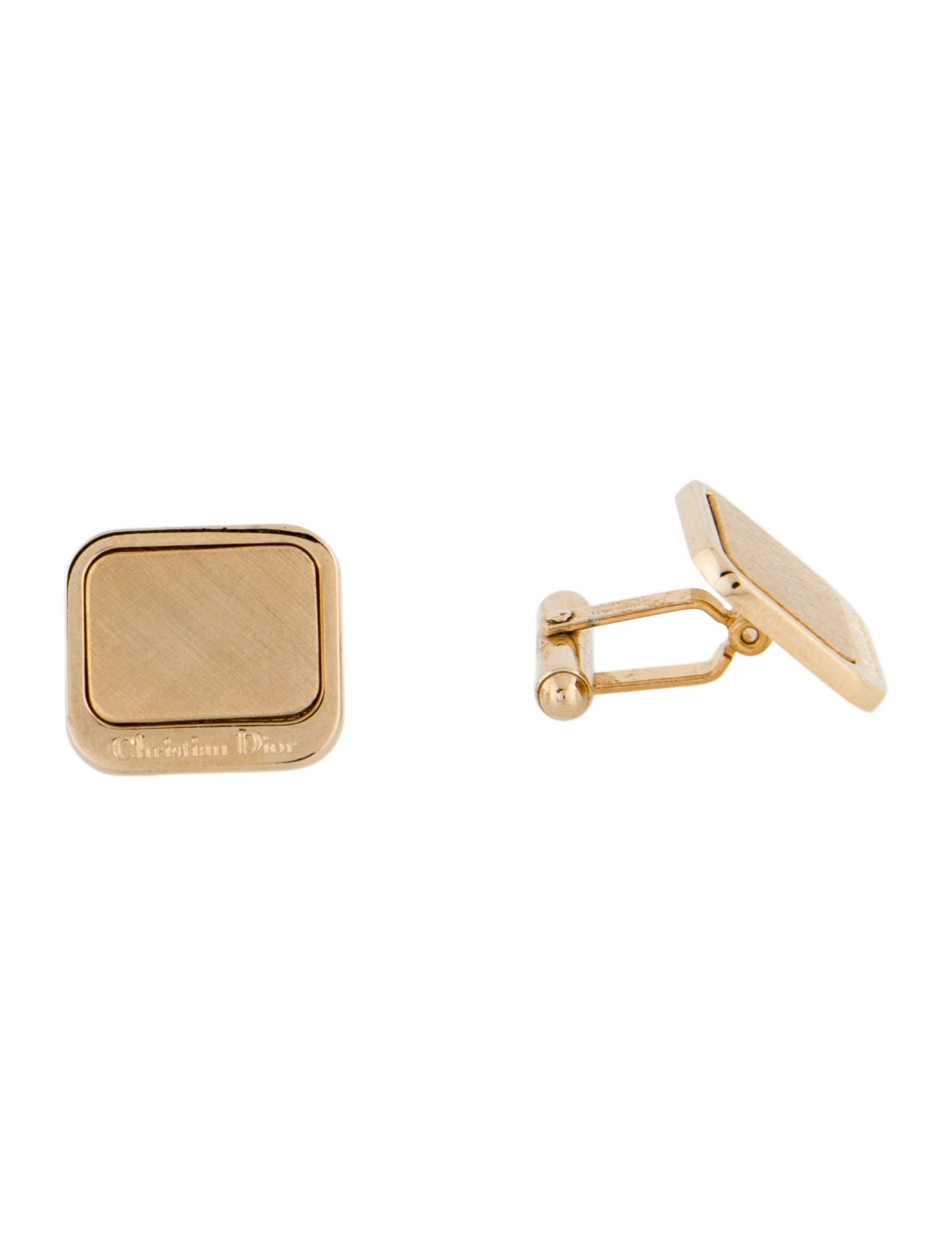Christian Dior Vintage Logo Cufflinks