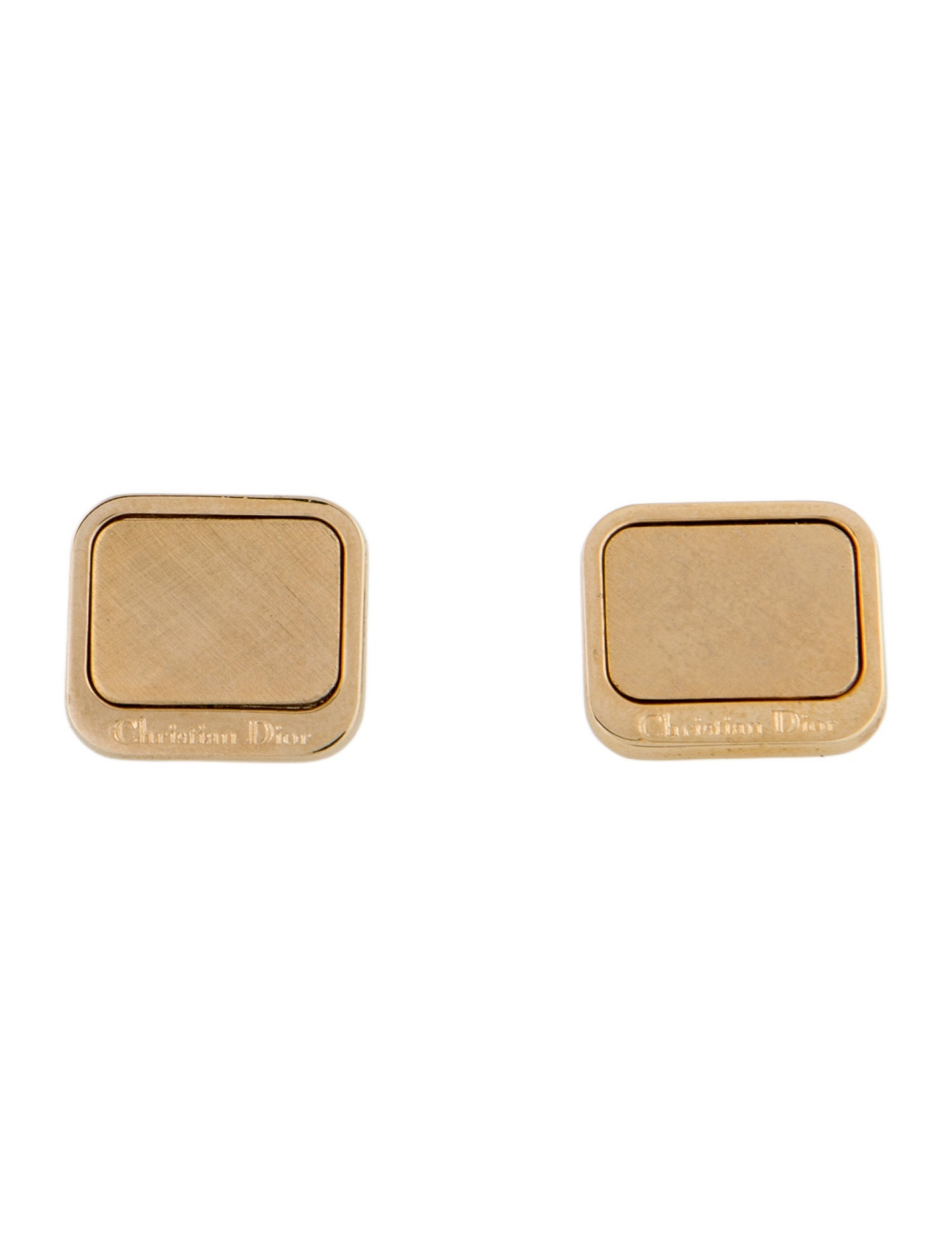 Christian Dior Vintage Logo Cufflinks