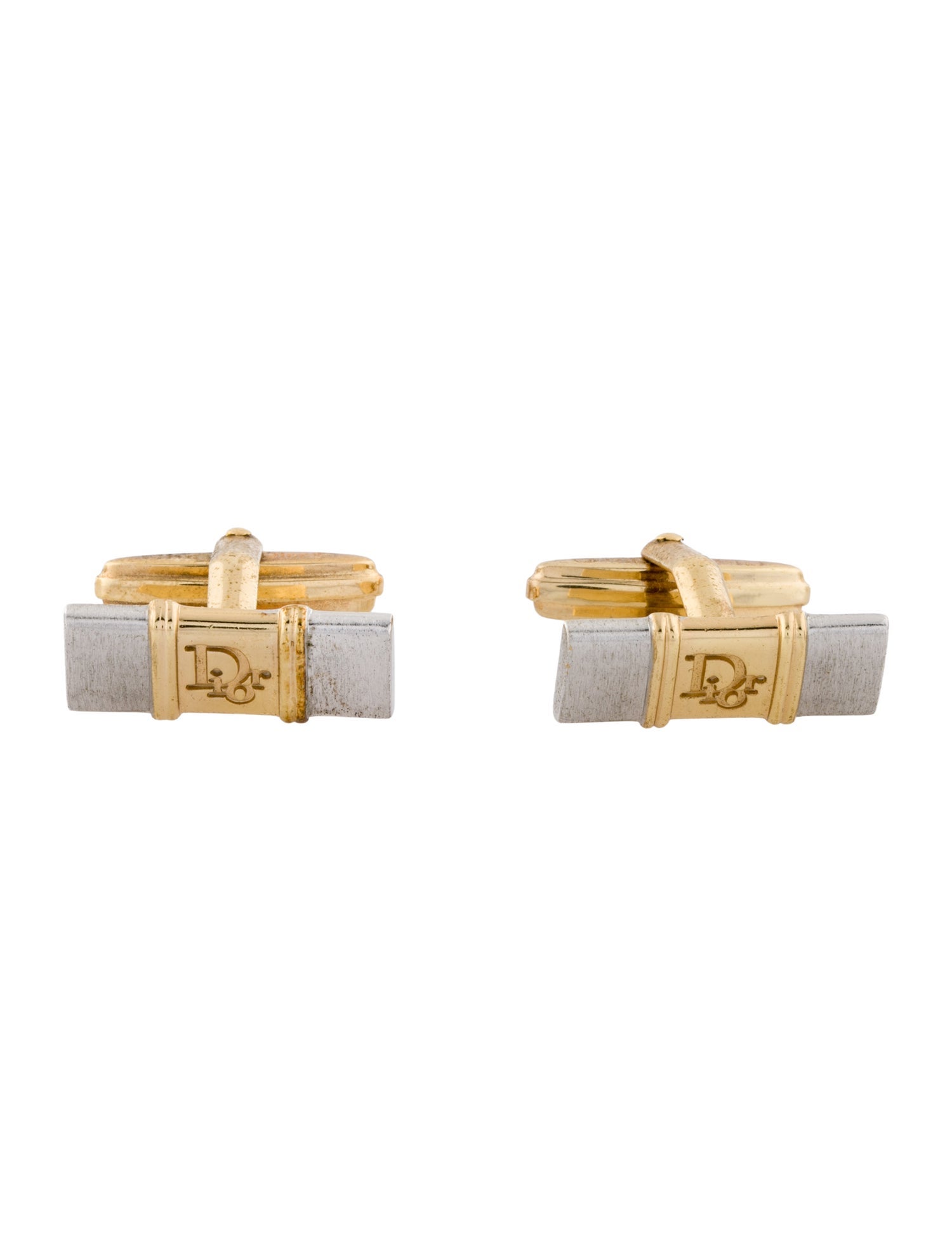 Christian Dior Vintage Logo Cufflinks