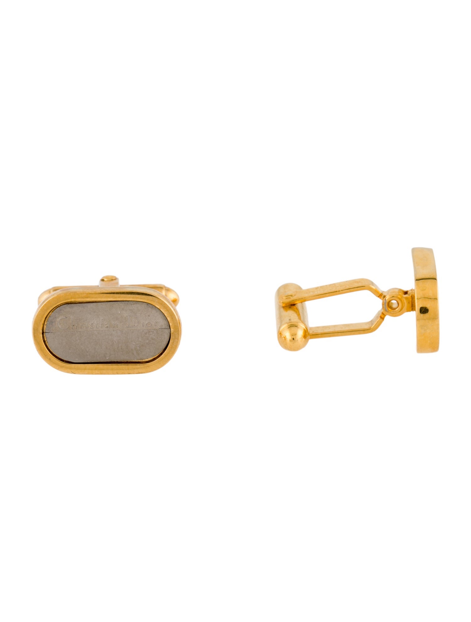 Christian Dior Vintage Logo Cufflinks
