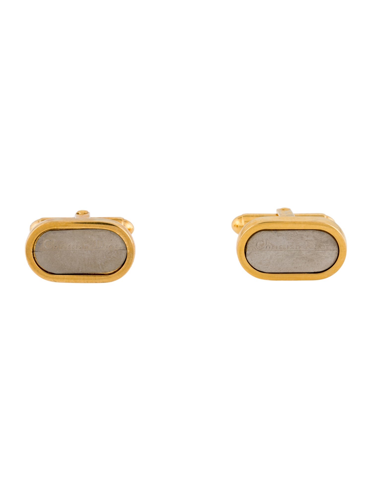 Christian Dior Vintage Logo Cufflinks