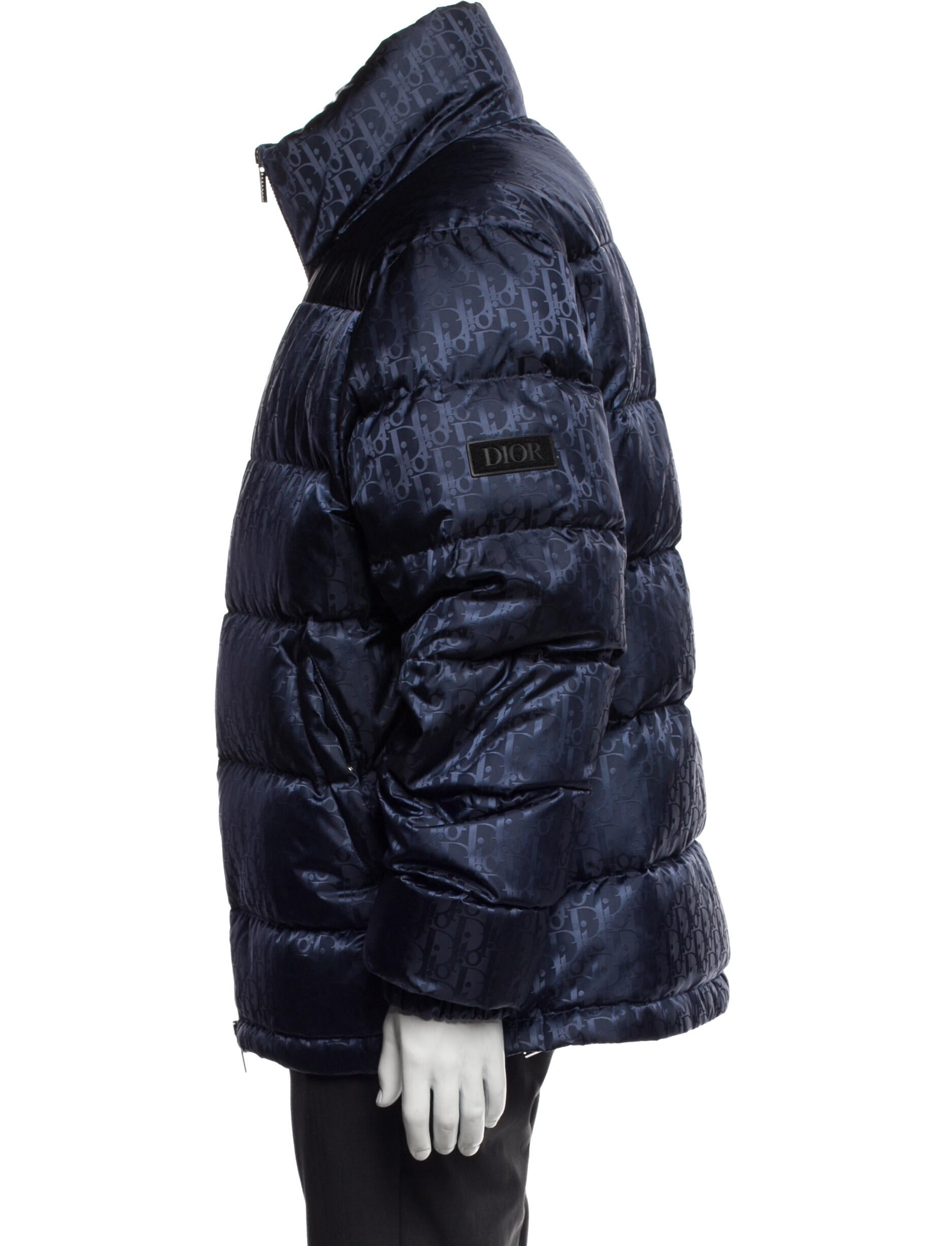 DIOR MEN Oblique Jacquard Puffer Coat