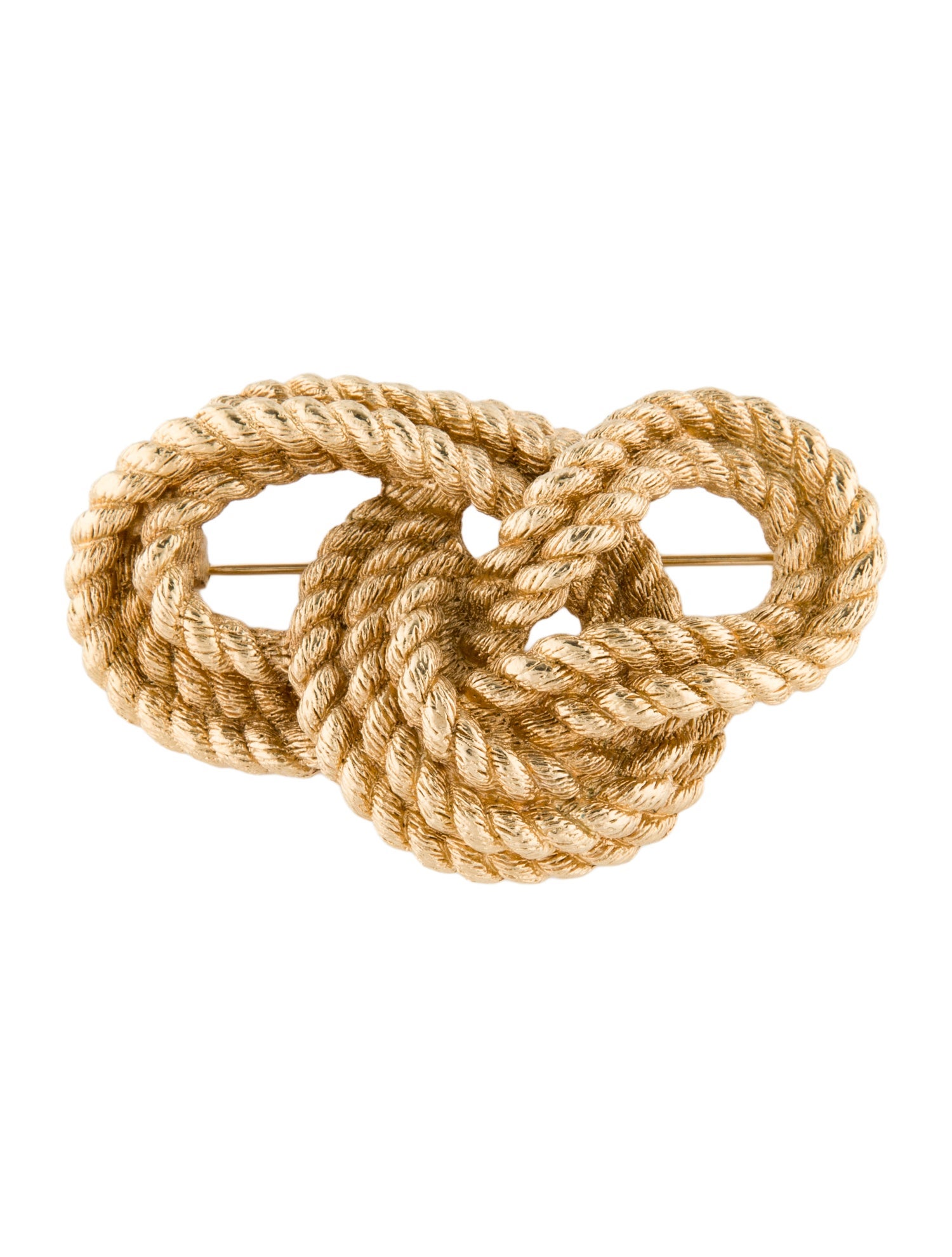 Christian Dior Vintage Rope Knot Brooch Pin