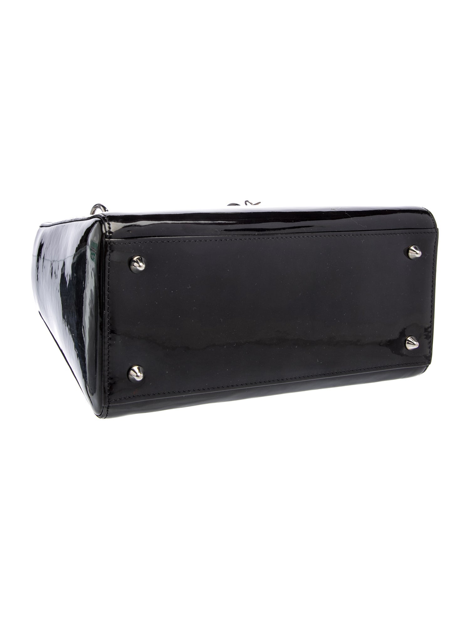 Christian Dior Diorissimo Lady Dior Mini - Black Handle Bags