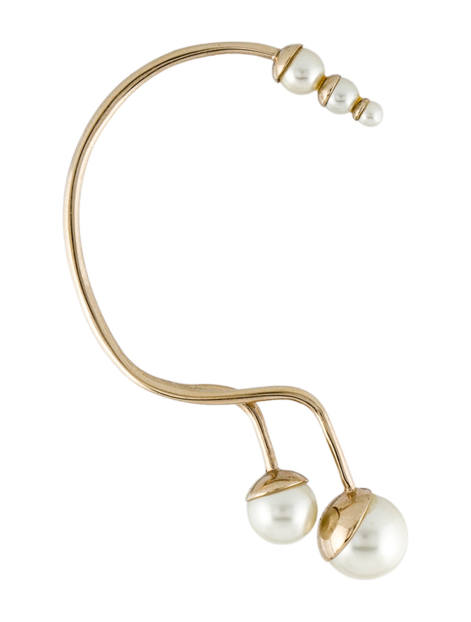 Christian Dior Faux Pearl Ear Cuff