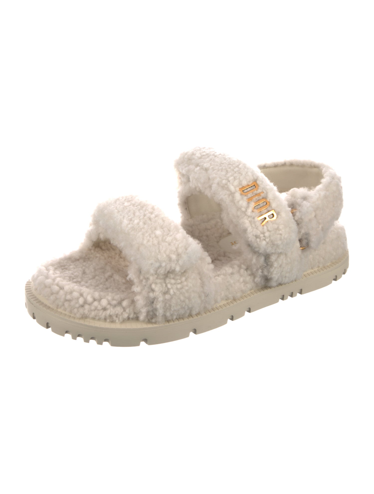 Christian Dior Shearling Sandals
