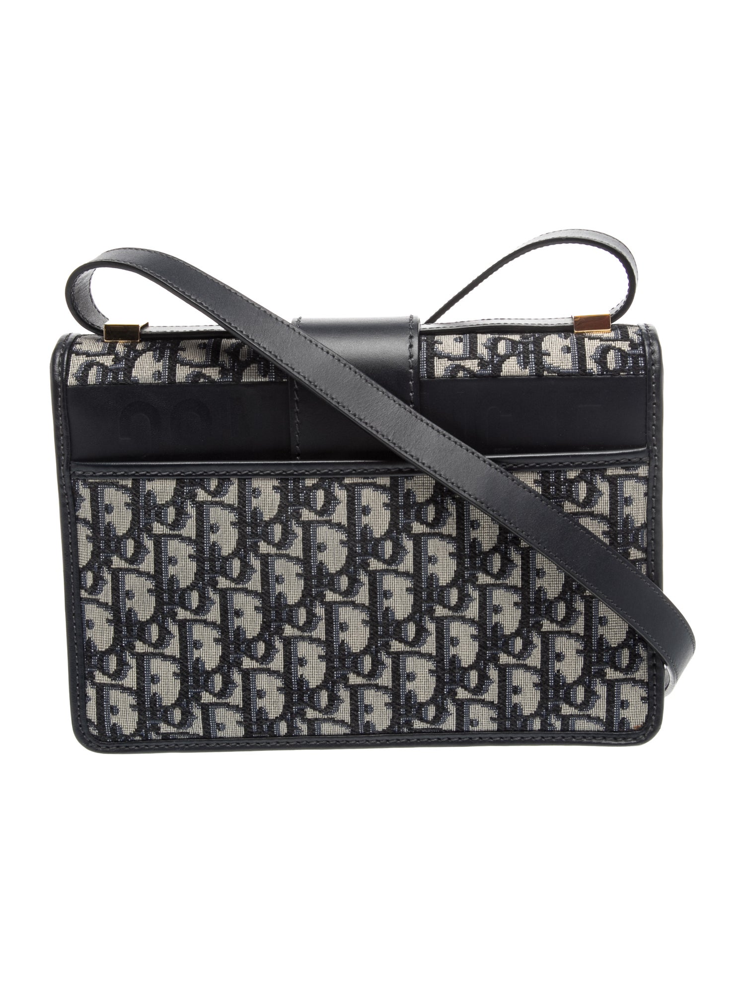 Christian Dior Oblique Jacquard 30 Montaigne 30 - Blue Crossbody