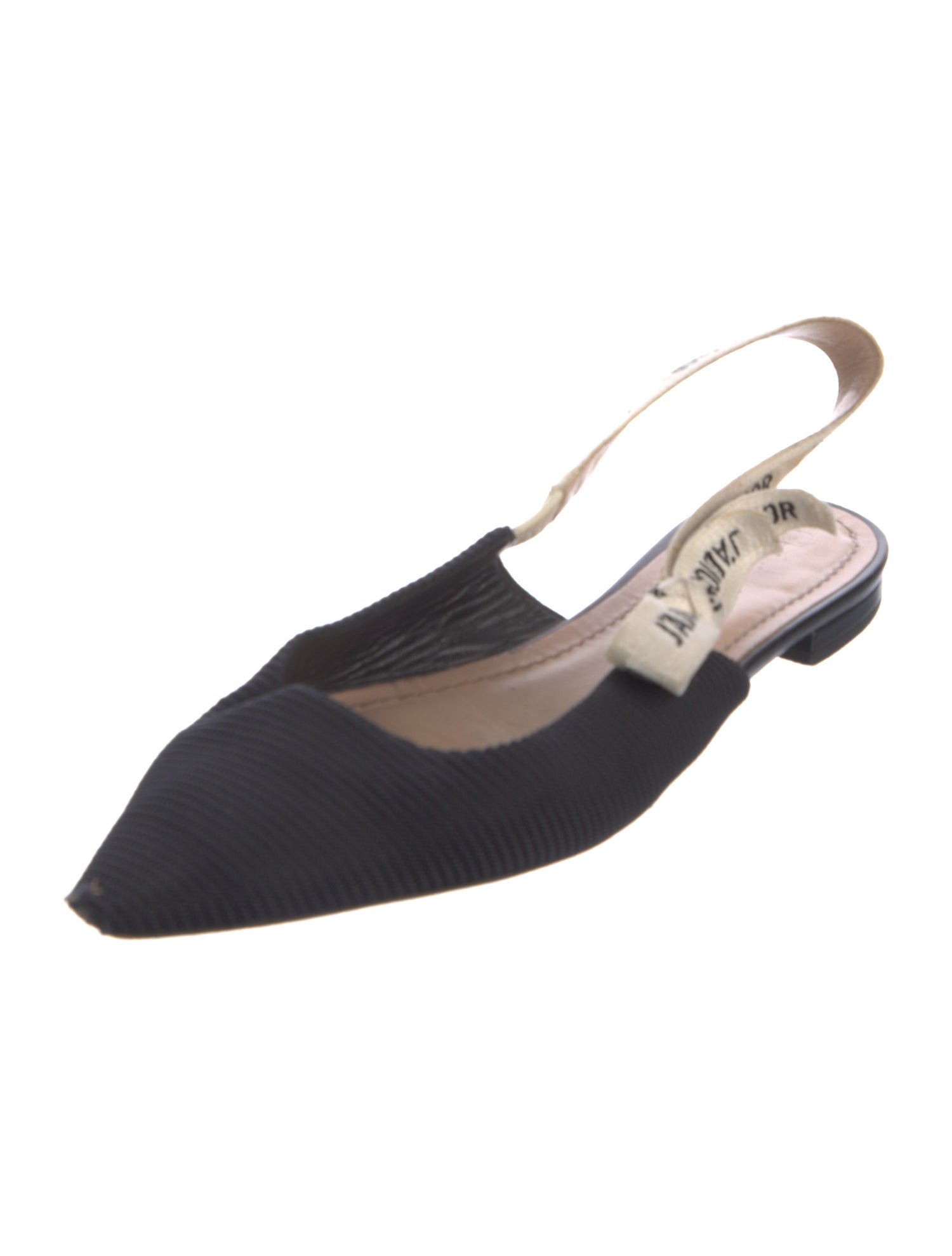 Christian Dior Bow Accents Slingback Flats
