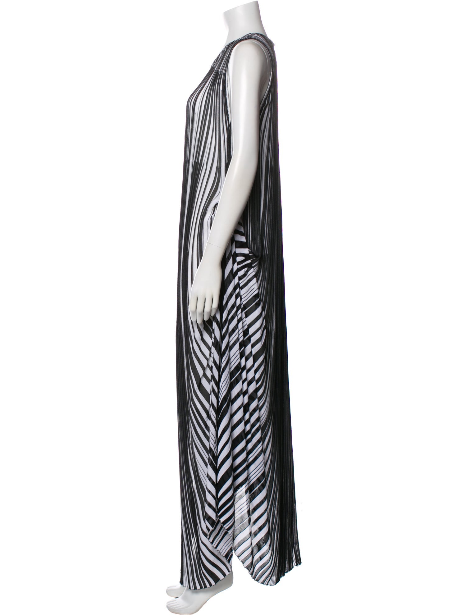 Christian Dior Striped Long Dress