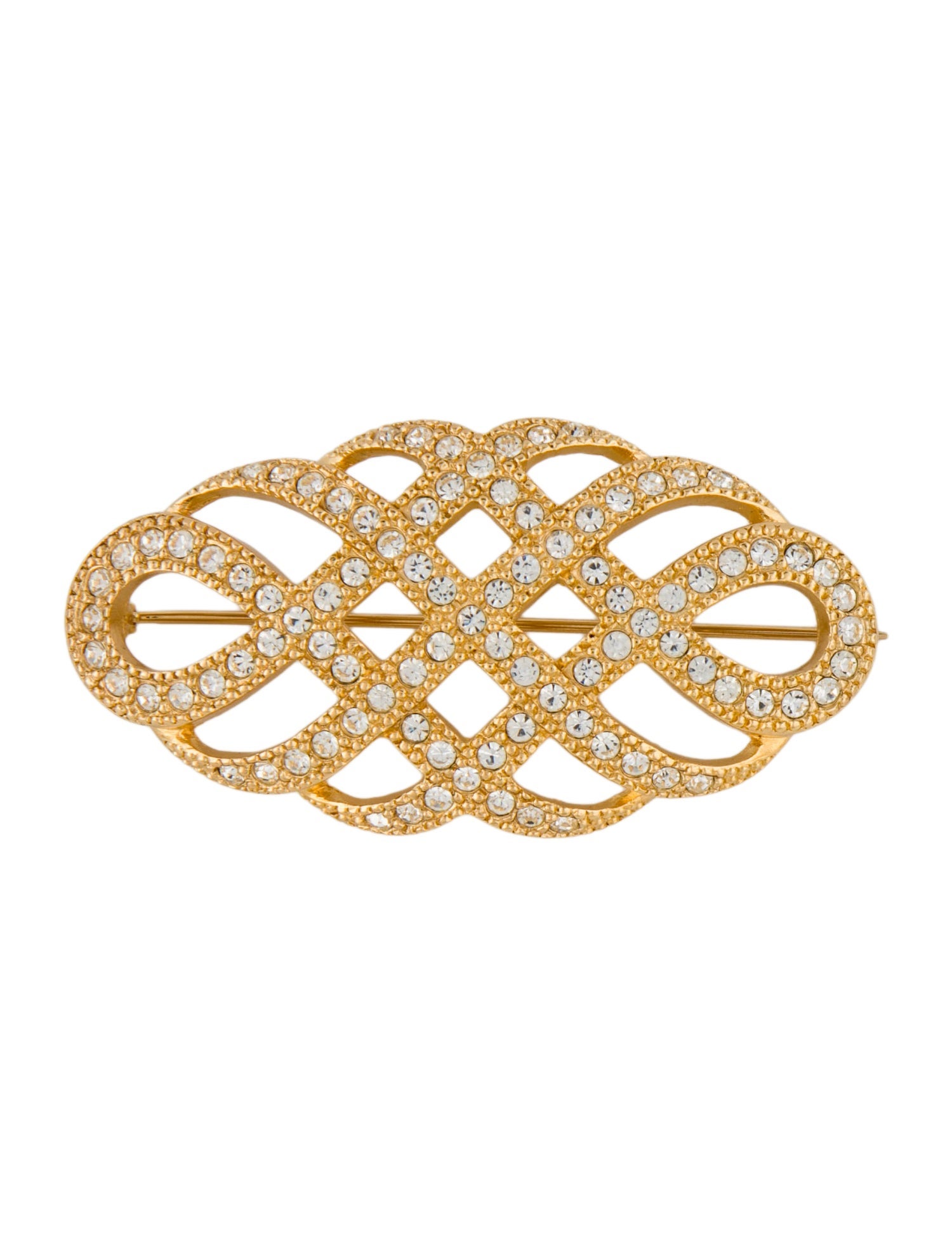 Christian Dior Vintage Crystal Pin Brooch