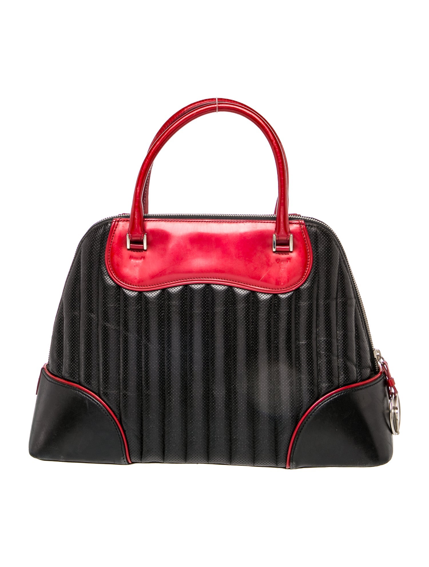 Christian Dior Leather Cadillac Montaigne Chris 1947 Vintage - Red