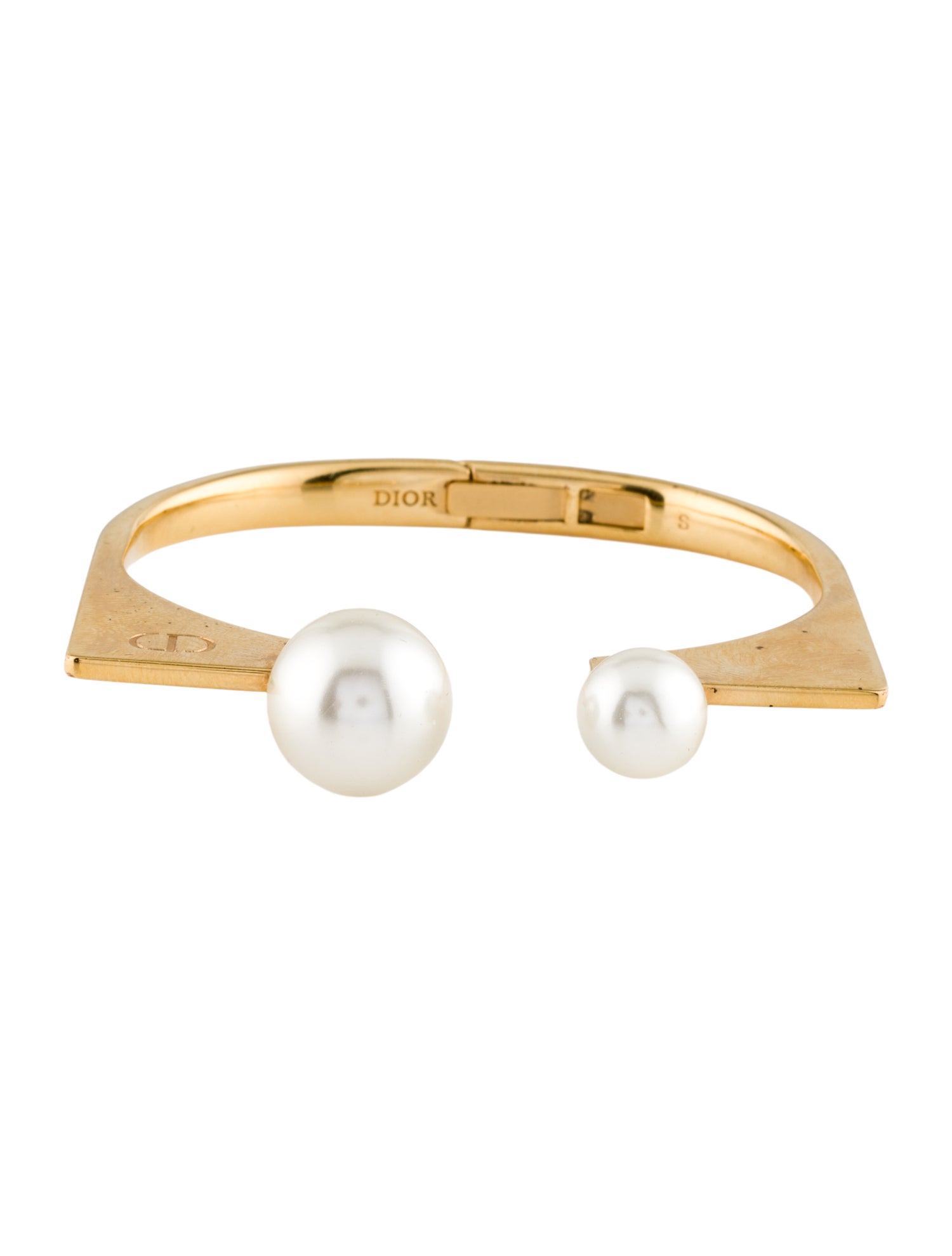 Christian Dior Faux Pearl Tribales New Look Bangle Bracelet