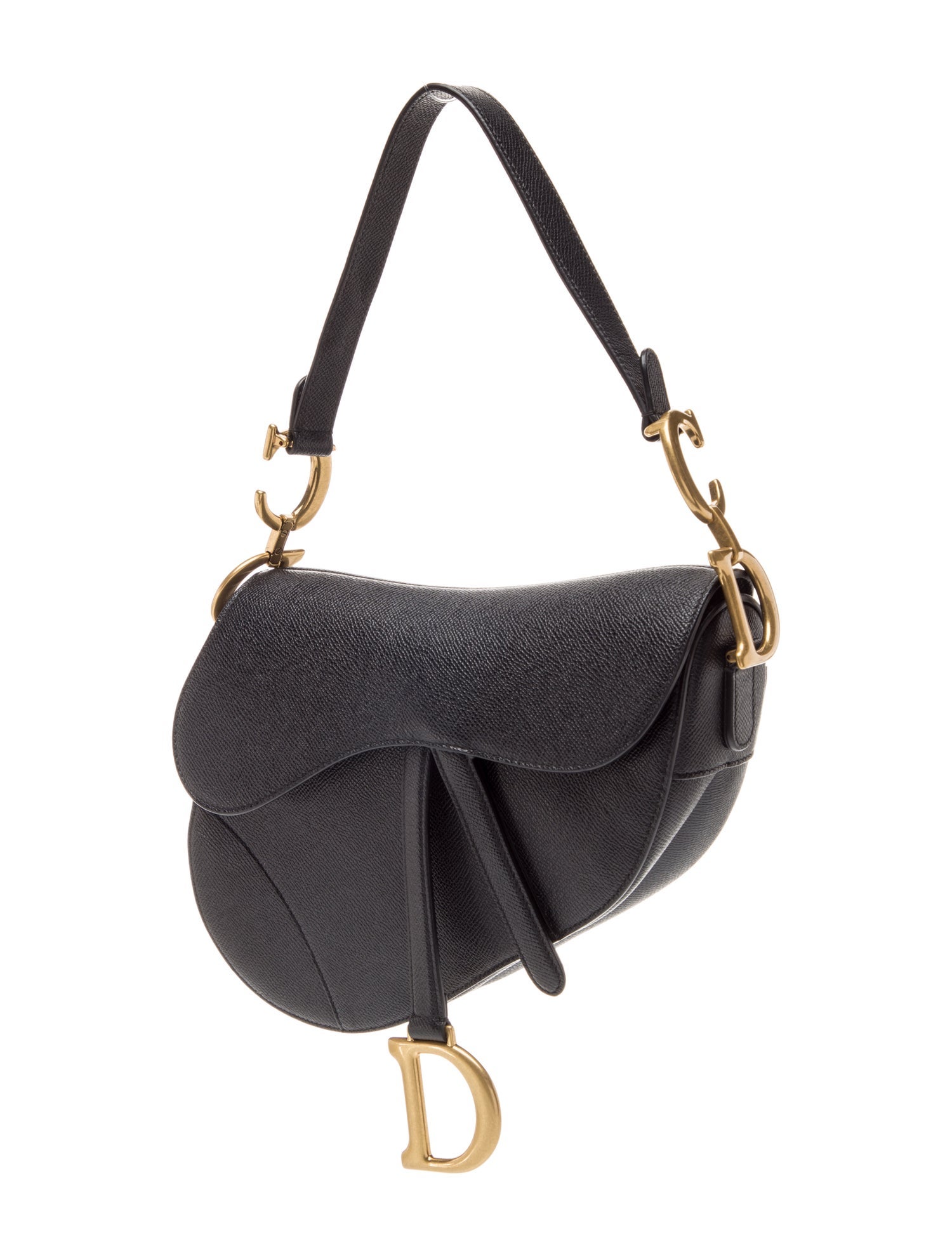 Christian Dior Leather Saddle - Black Shoulder Bags, Handbags