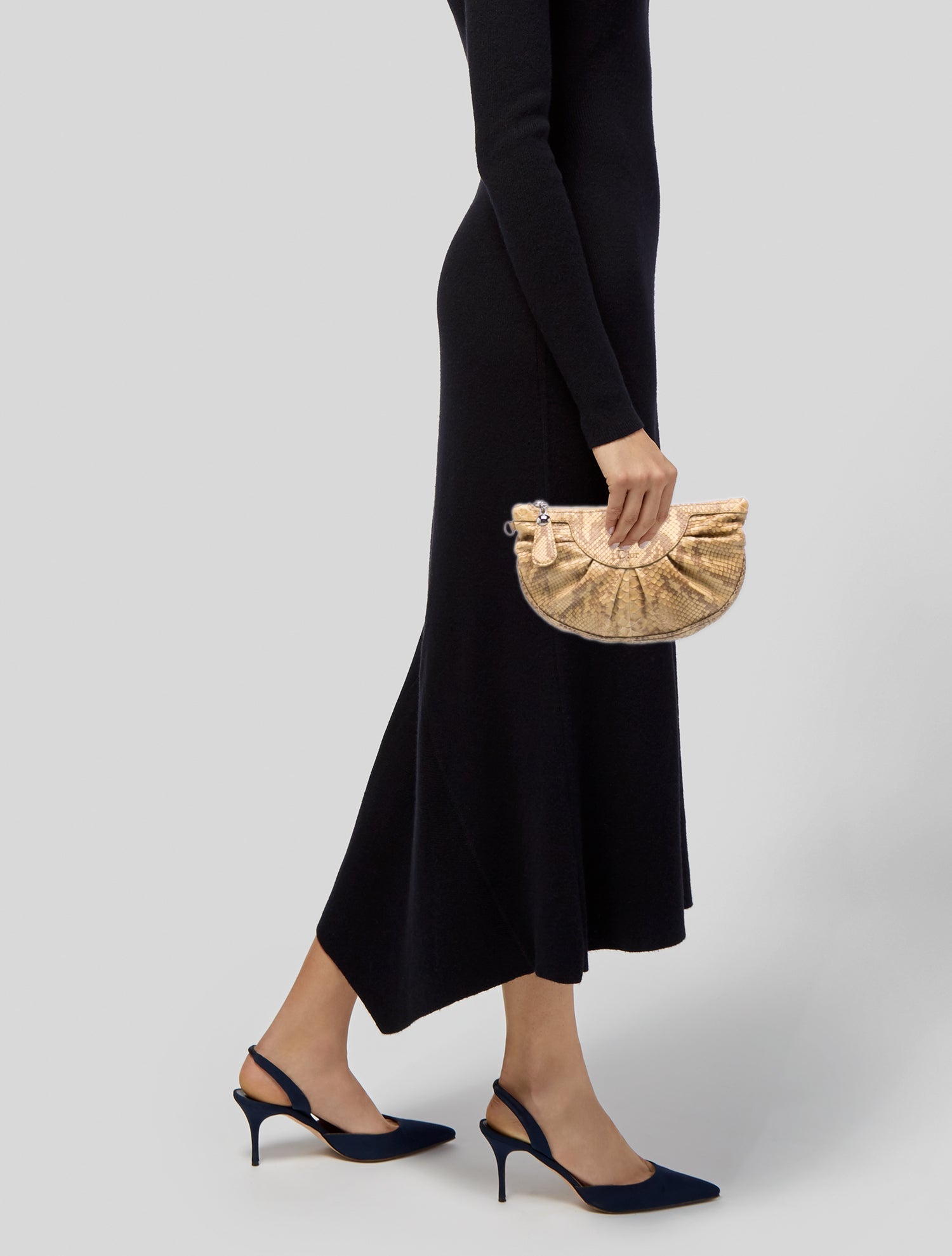 Christian Dior Snakeskin Clutch
