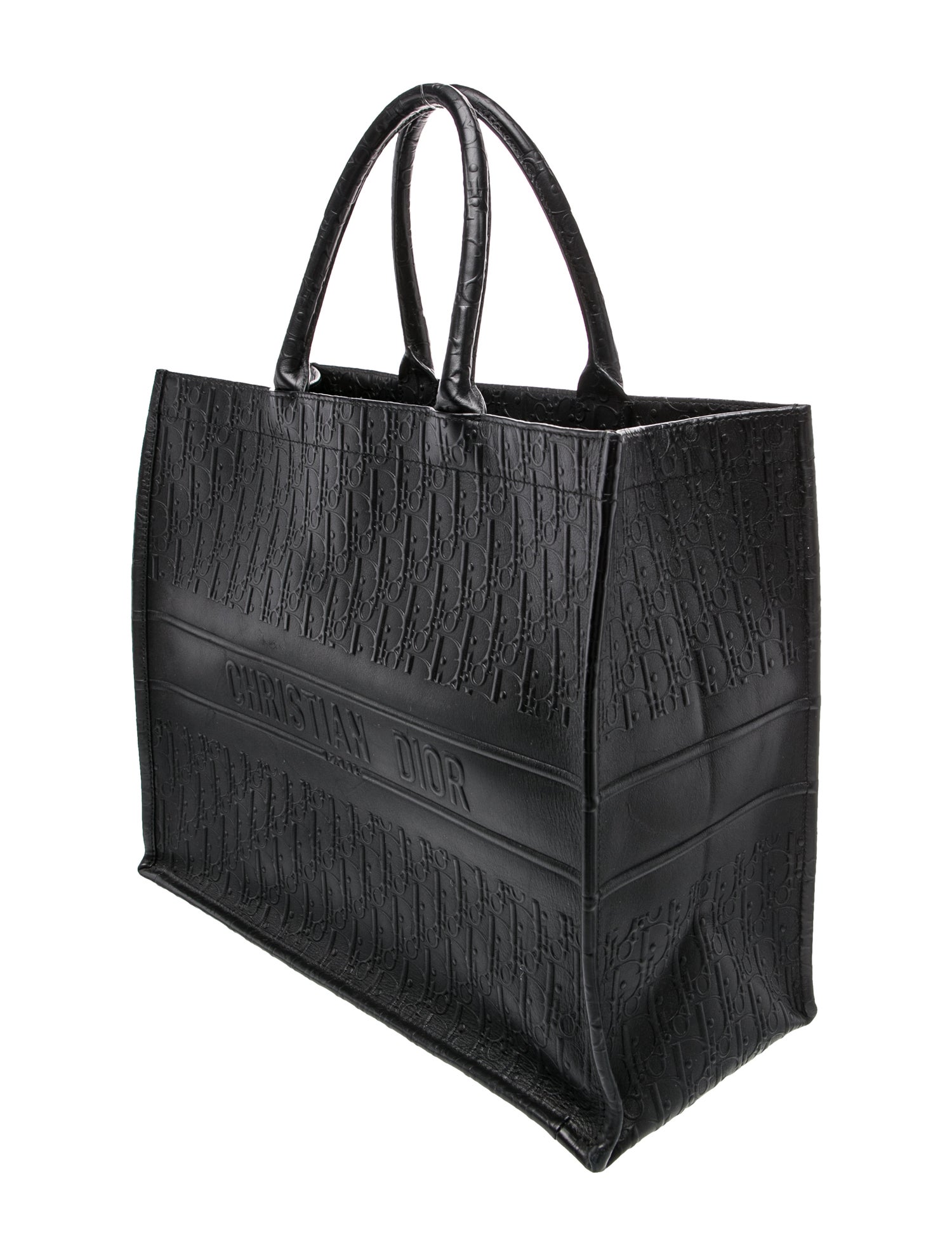 Christian Dior Oblique Jacquard Book Large - Black Totes, Handbags
