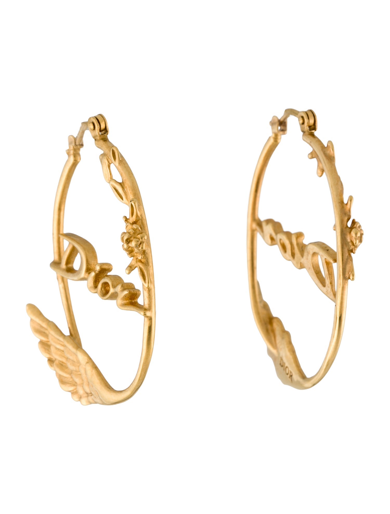 Christian Dior Dio(r)evolution Wing Hoop Earrings