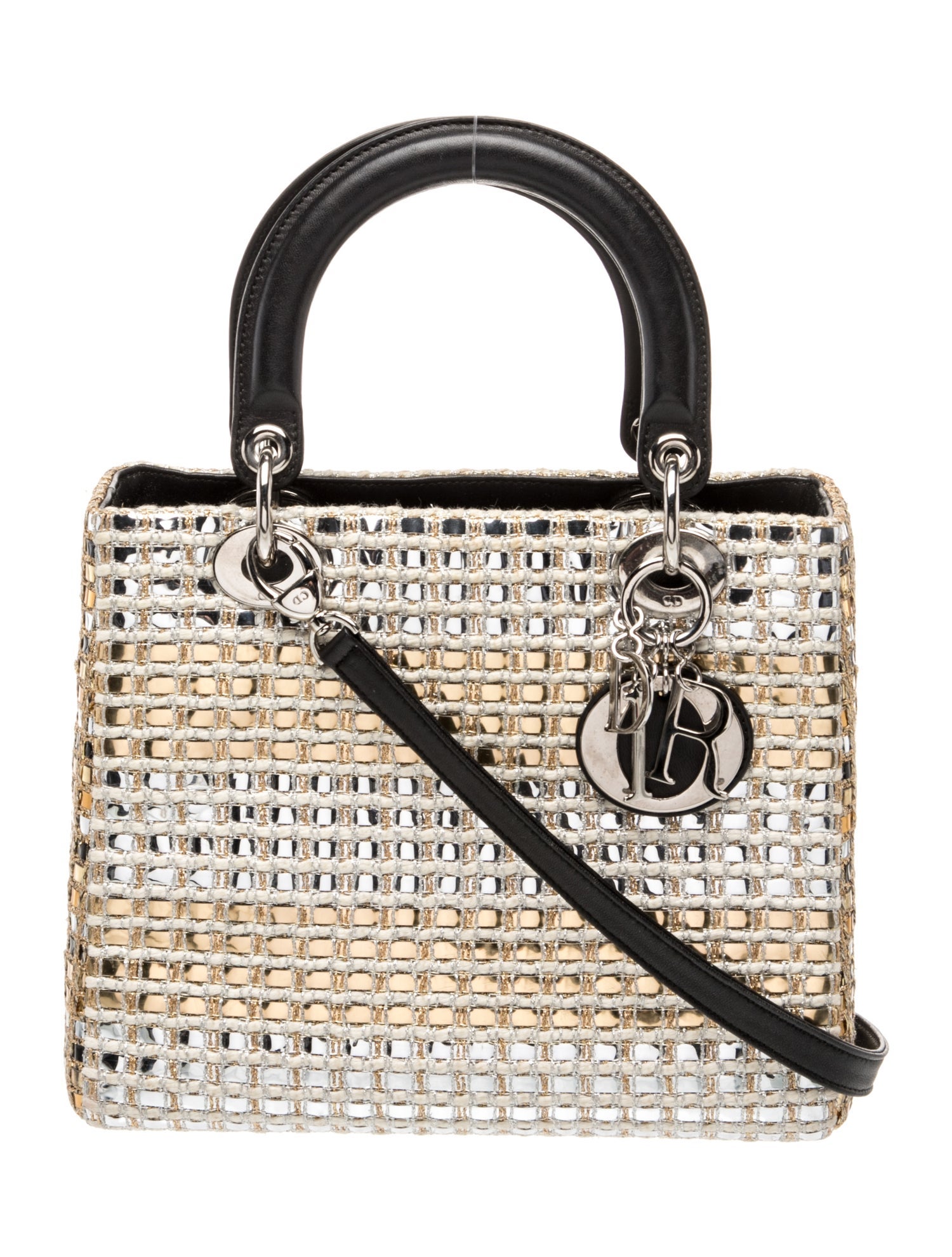 Christian Dior Tweed Lady Dior Medium