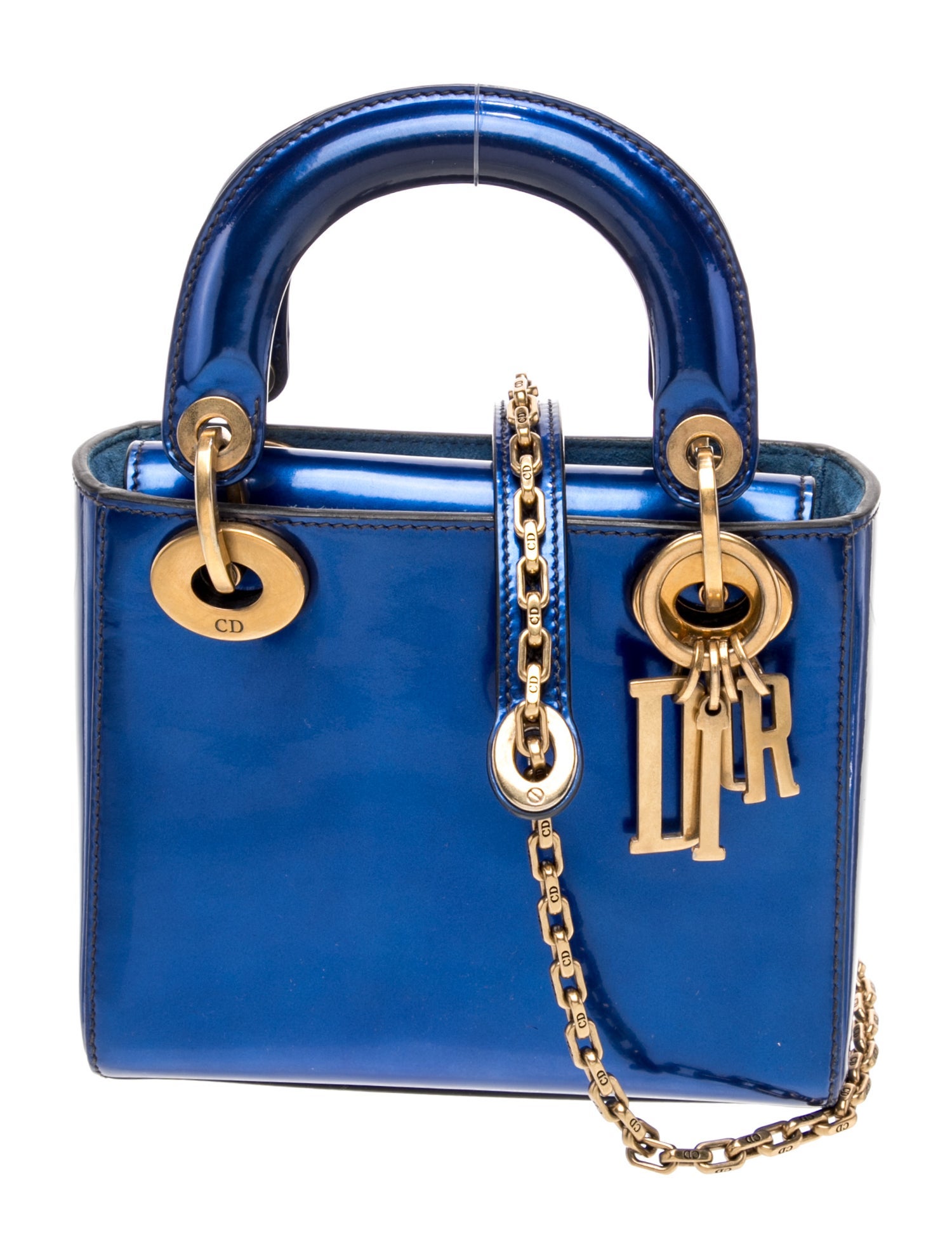 Christian Dior Patent Leather Lady Dior Mini
