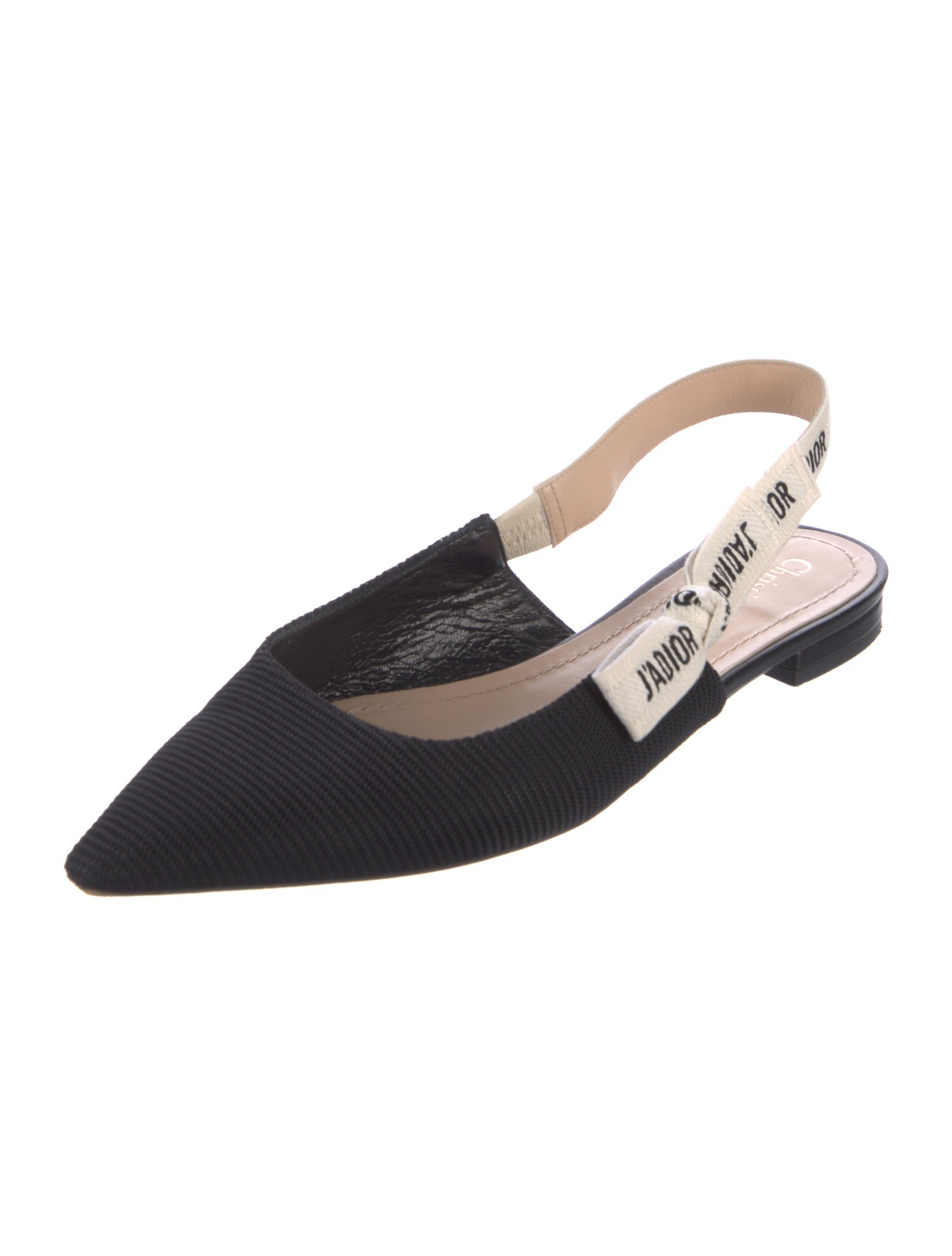 Christian Dior Graphic Print Slingback Flats