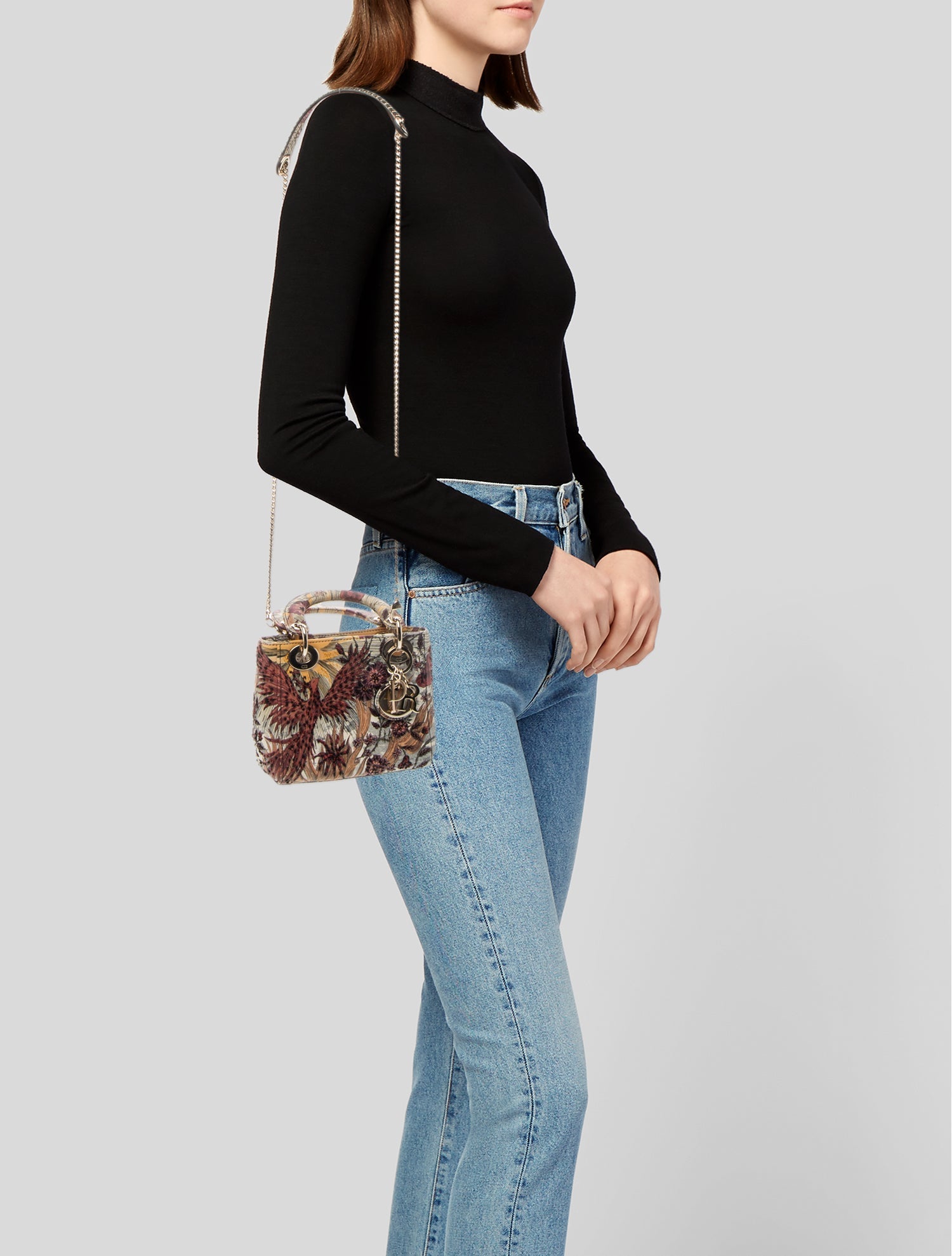 Christian Dior Leather Mini Lady Dior Mini