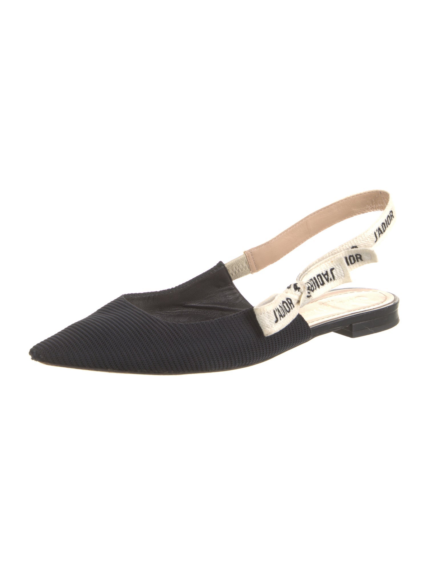 Christian Dior Bow Accents Slingback Flats
