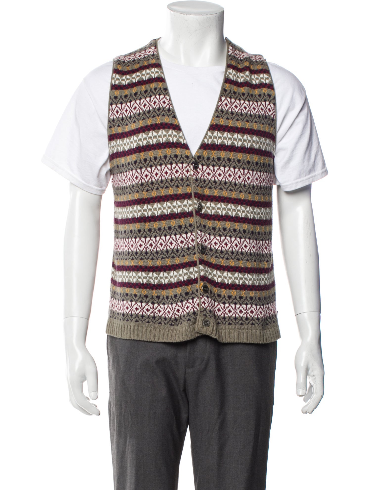 Christian Dior Vintage Striped Sweater Vest