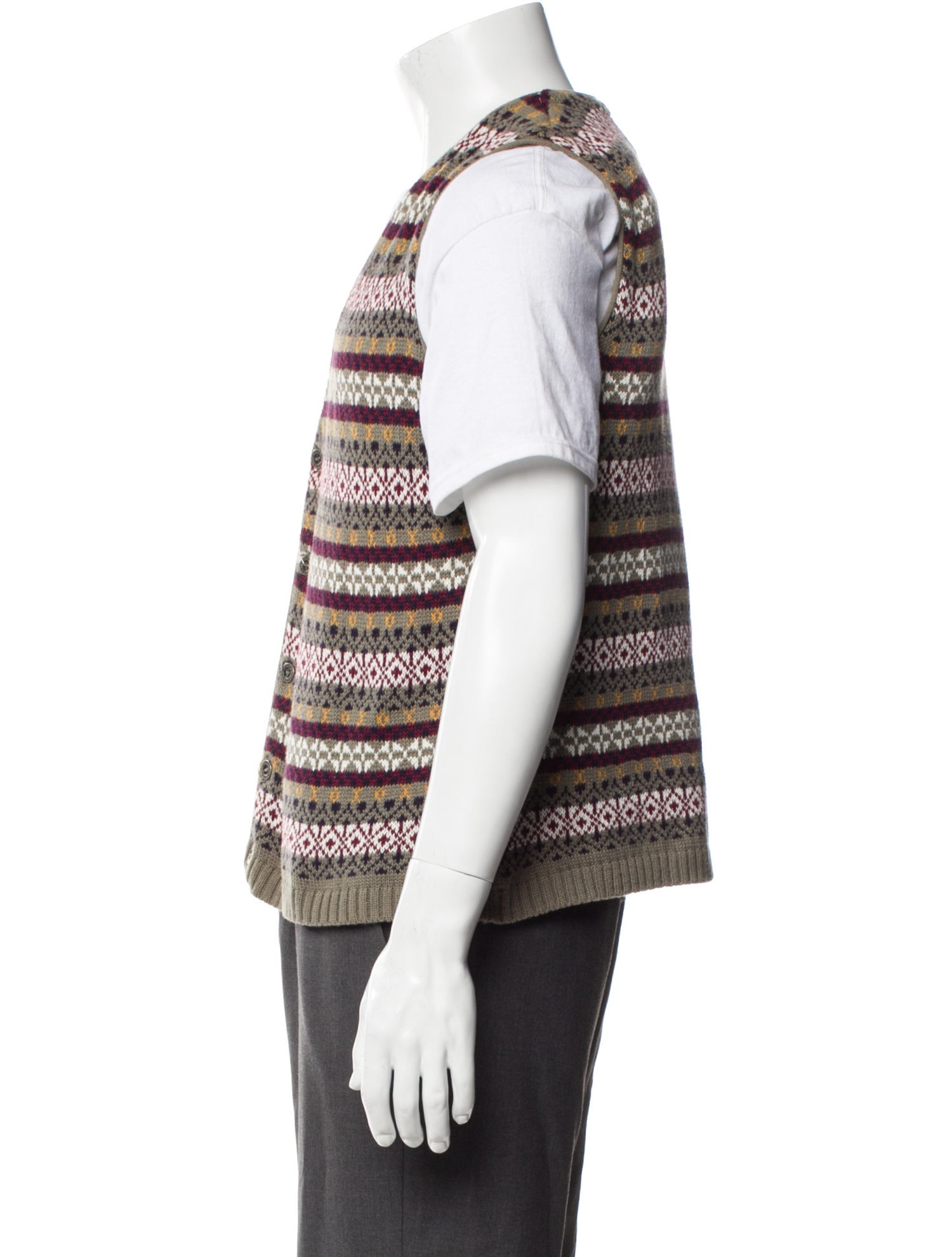 Christian Dior Vintage Striped Sweater Vest