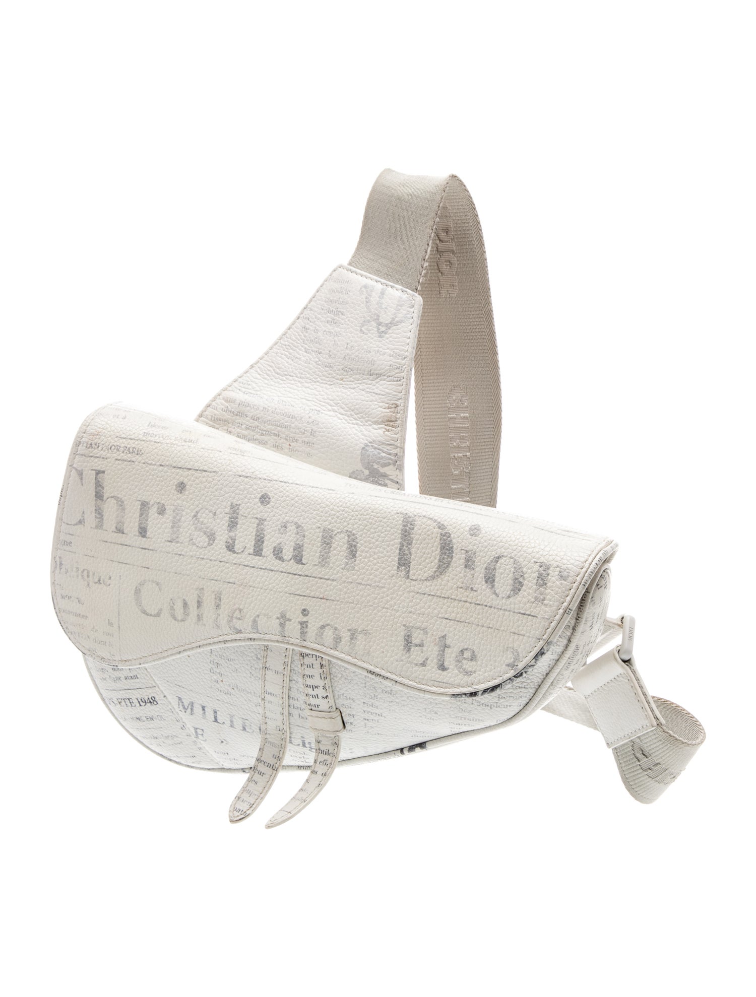DIOR x Daniel Arsham Calfskin Christian Dior Saddle